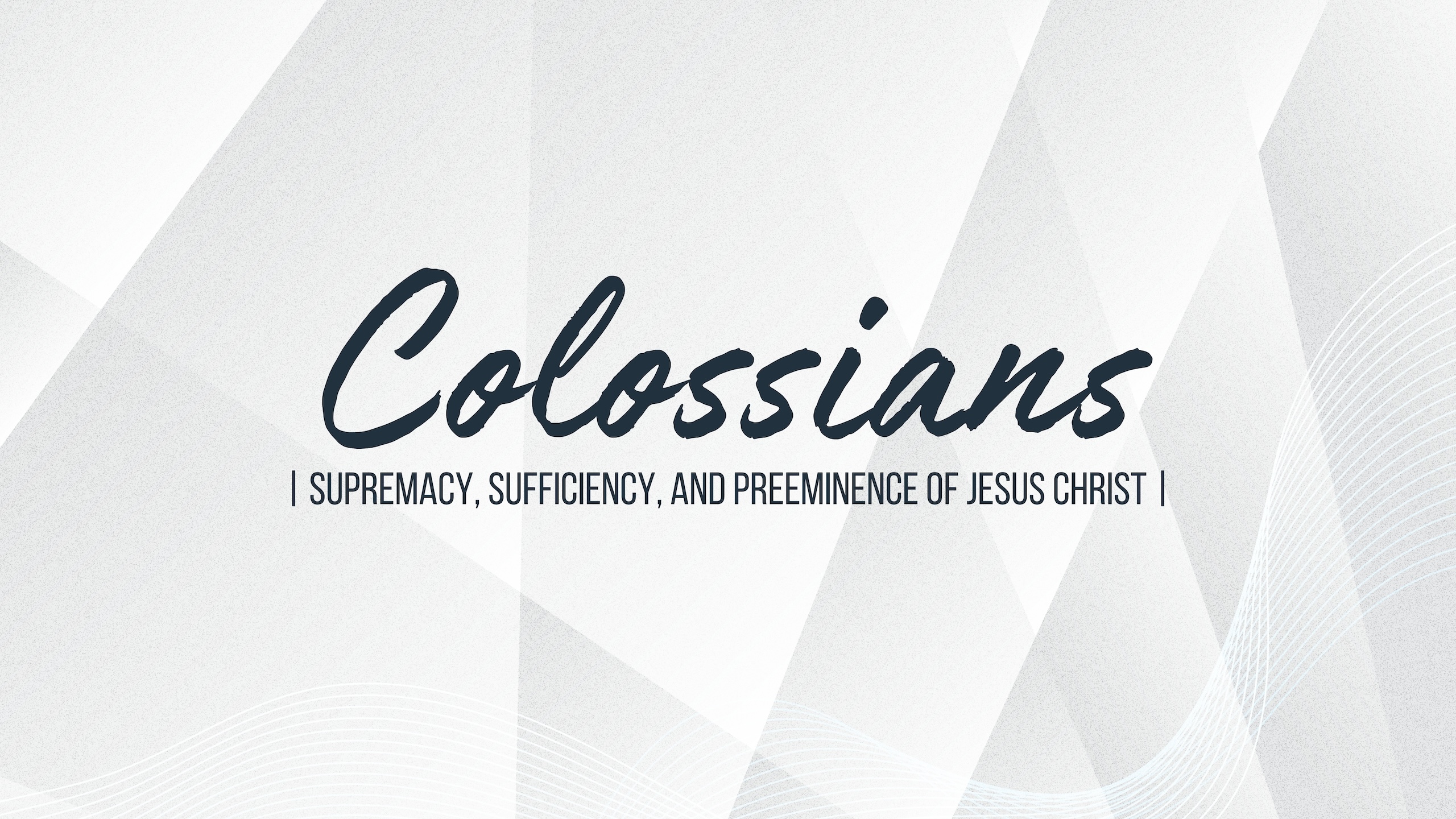 Colossians series artwork