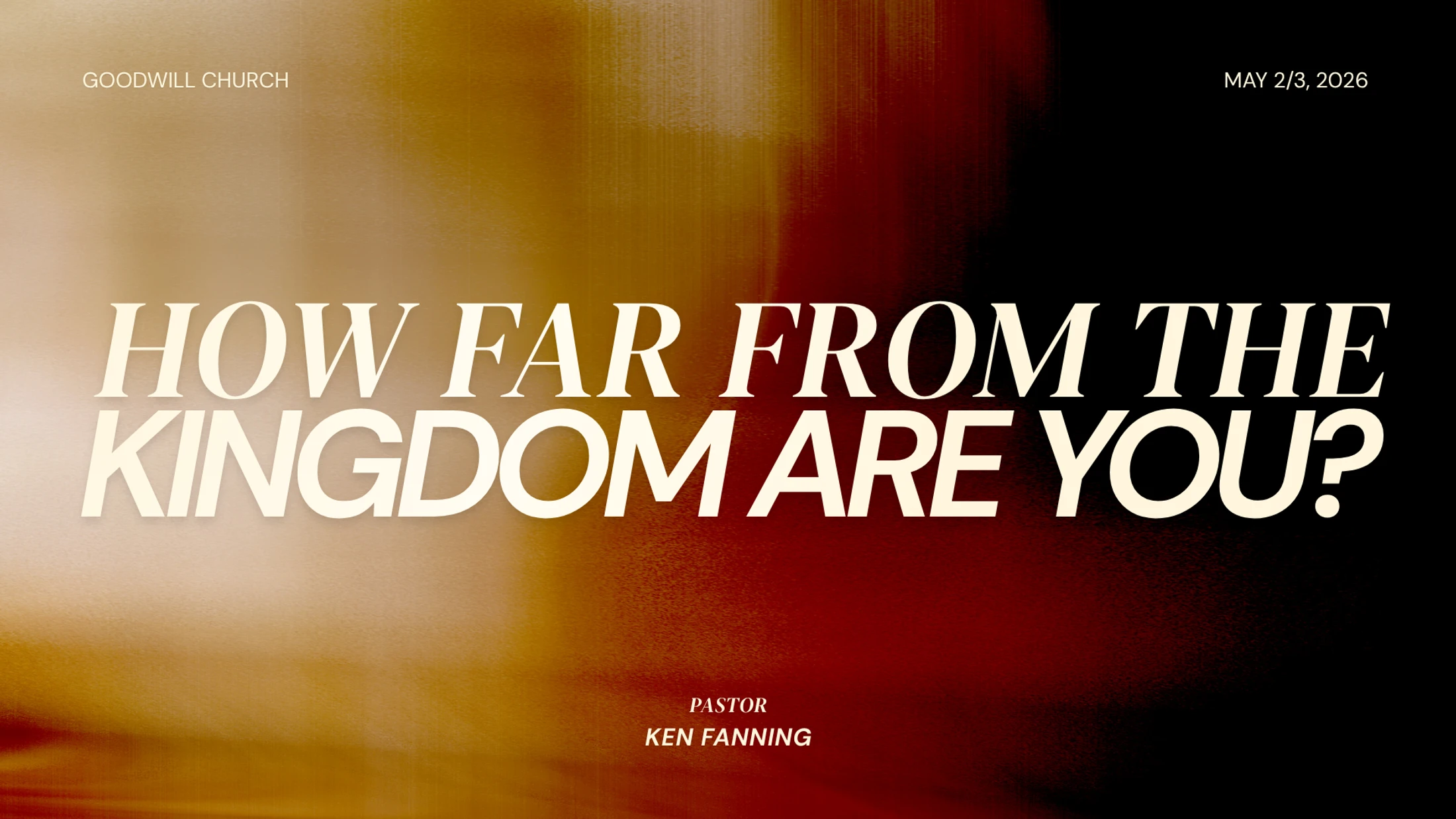How Far From the Kingdom Are You? | Port Jervis