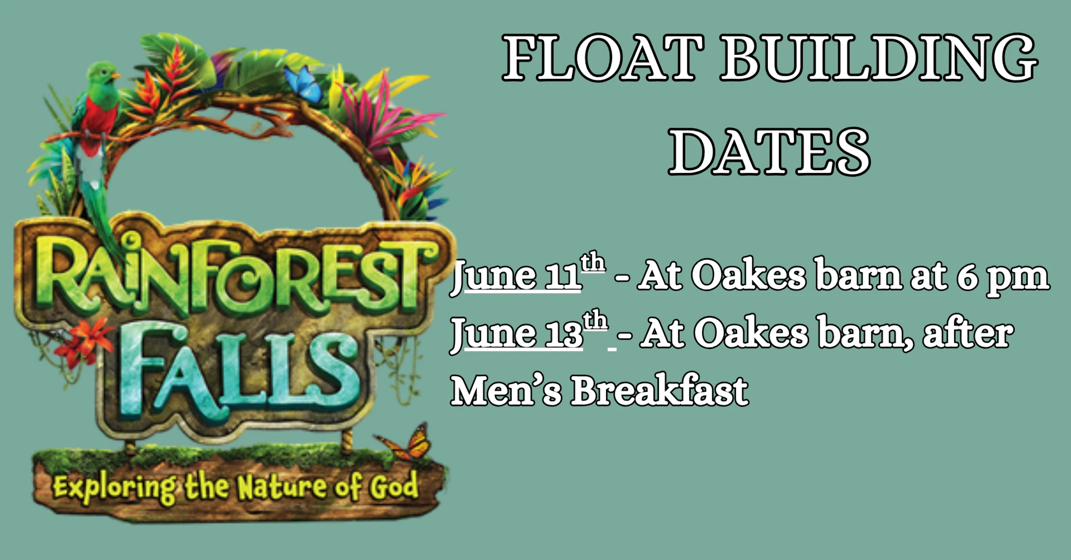 VBS Float Building
