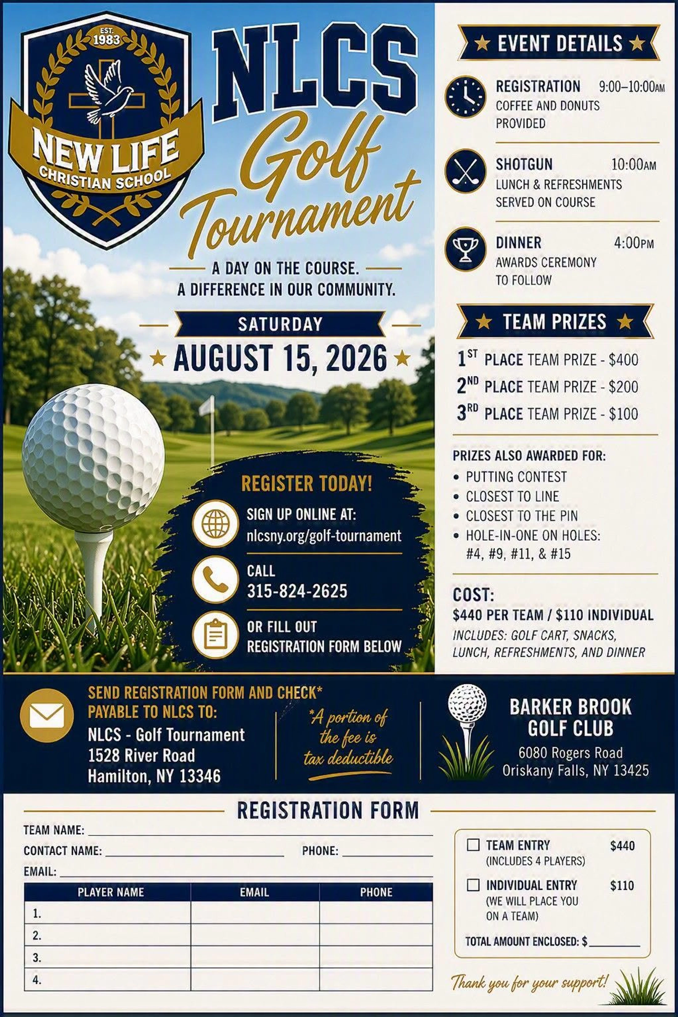 NLCS Annual Golf Tournament