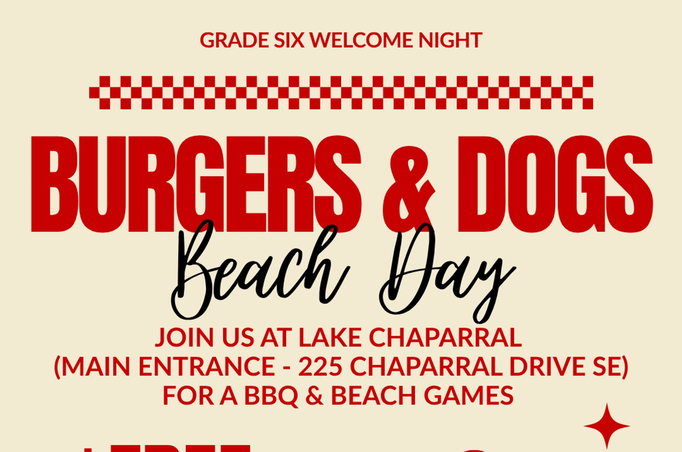 Youth Beach Party (Grade 6's Welcome)