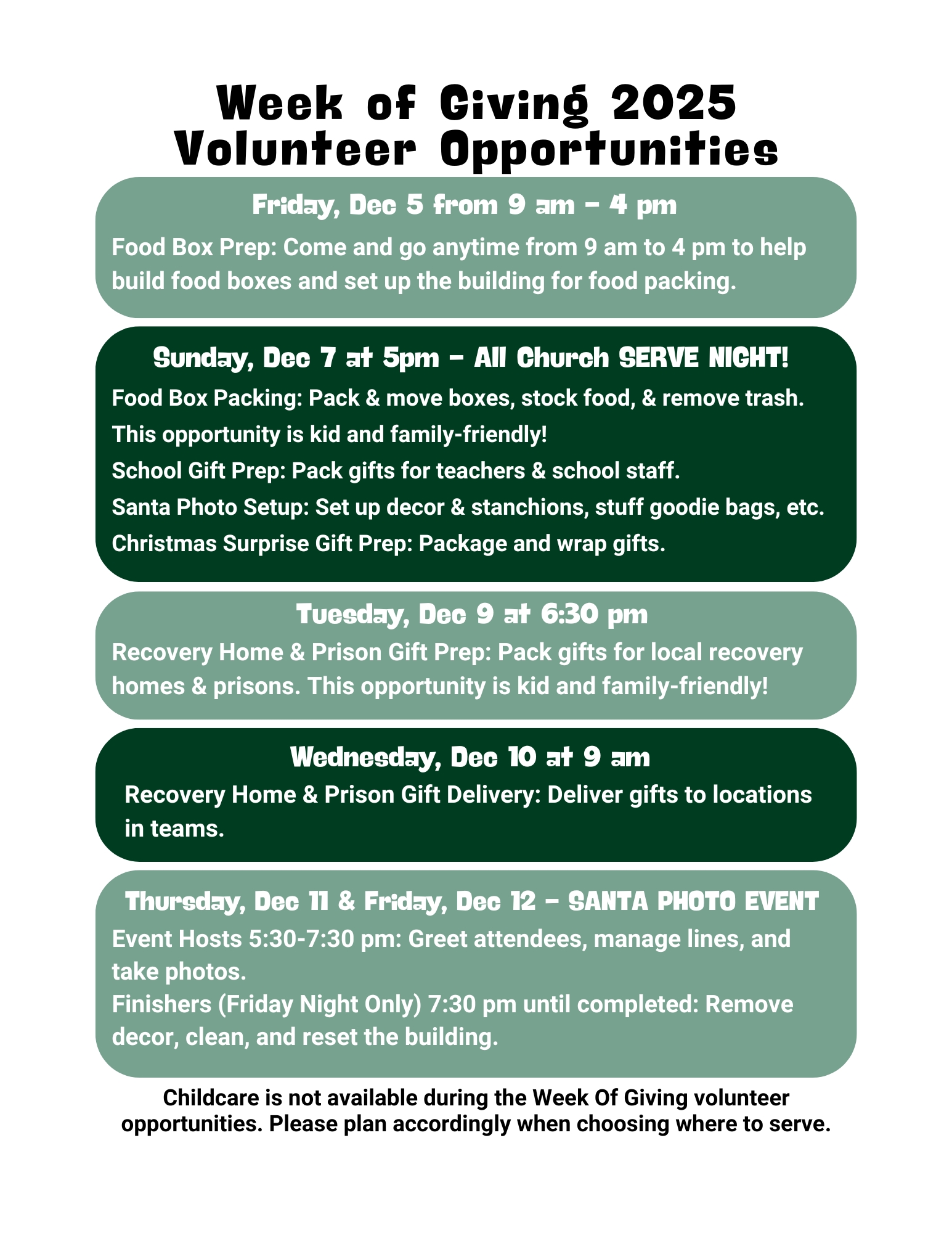 WOG Volunteer Fair 2025