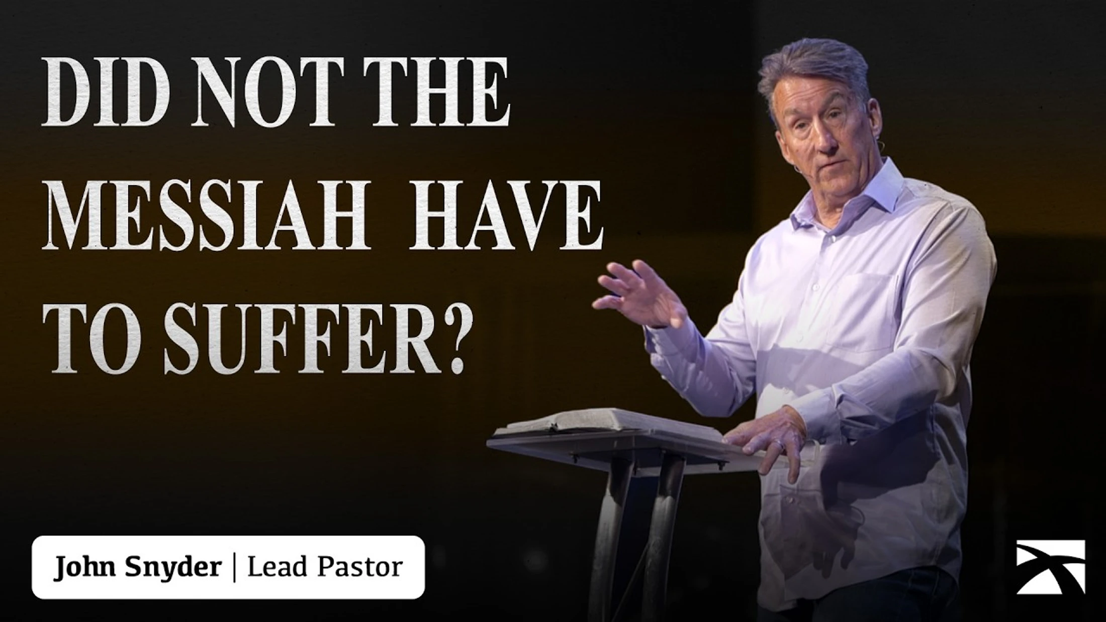 Did Not The Messiah Have to Suffer?