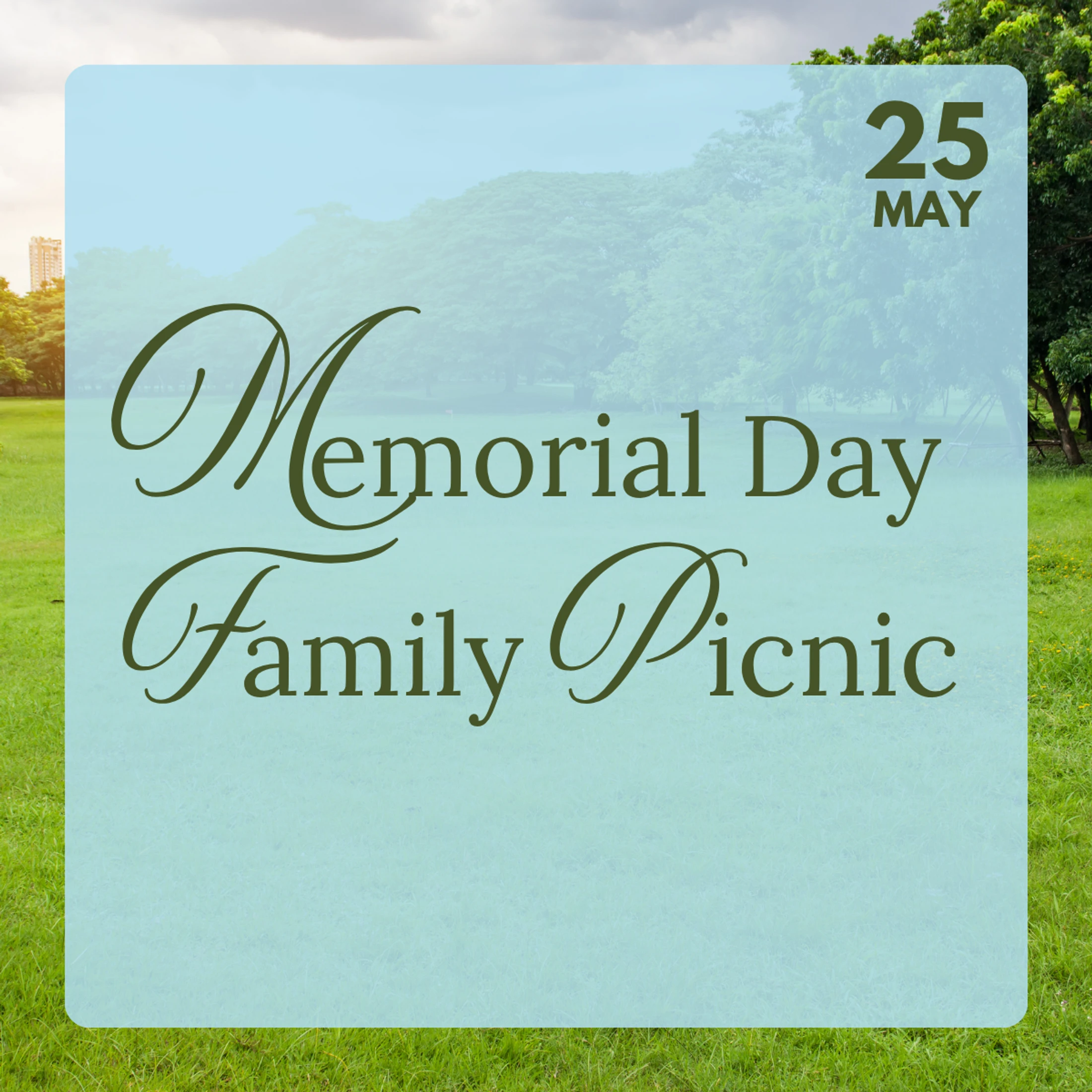Memorial Day Family Picnic
