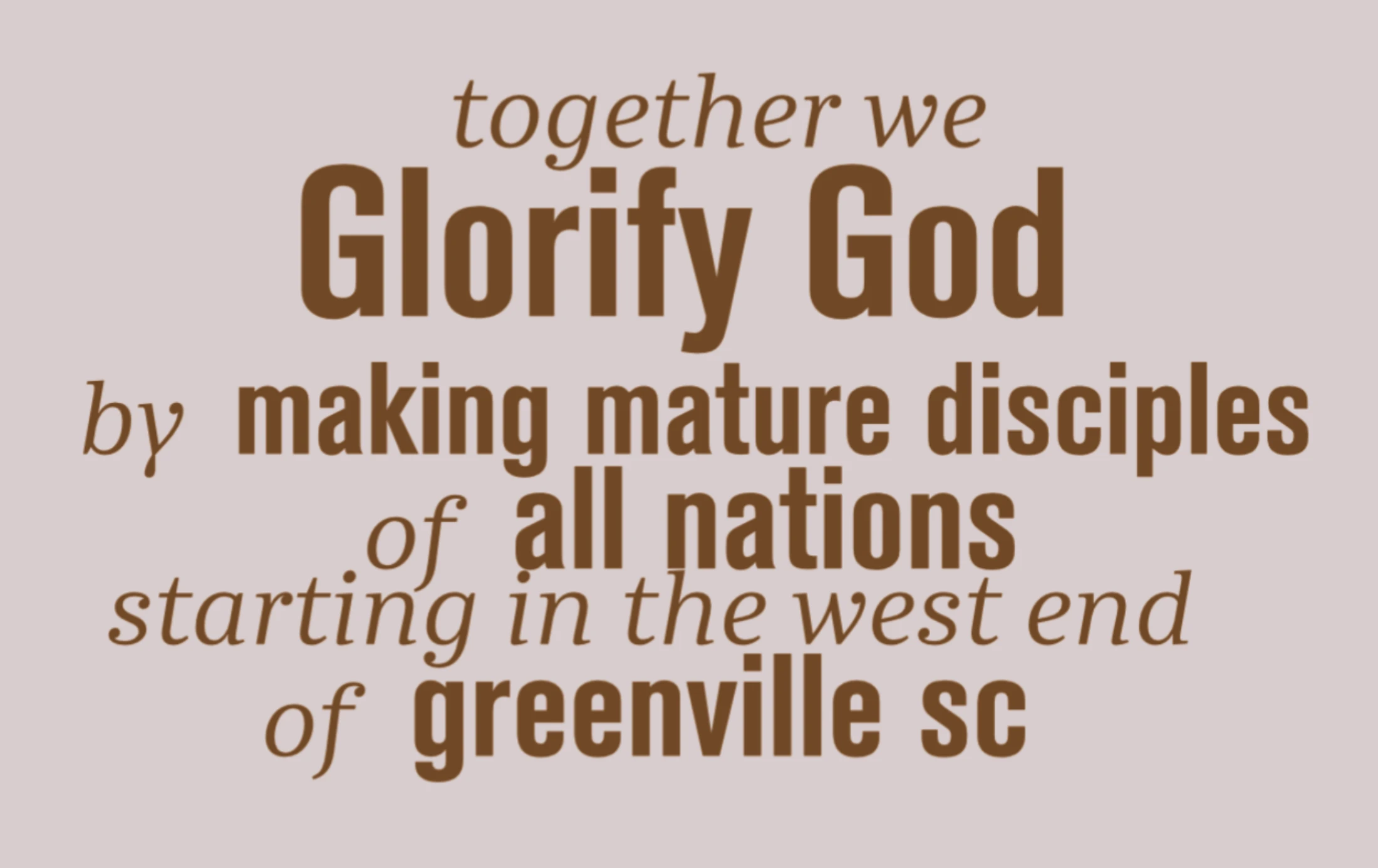 Discipleship at WEBC