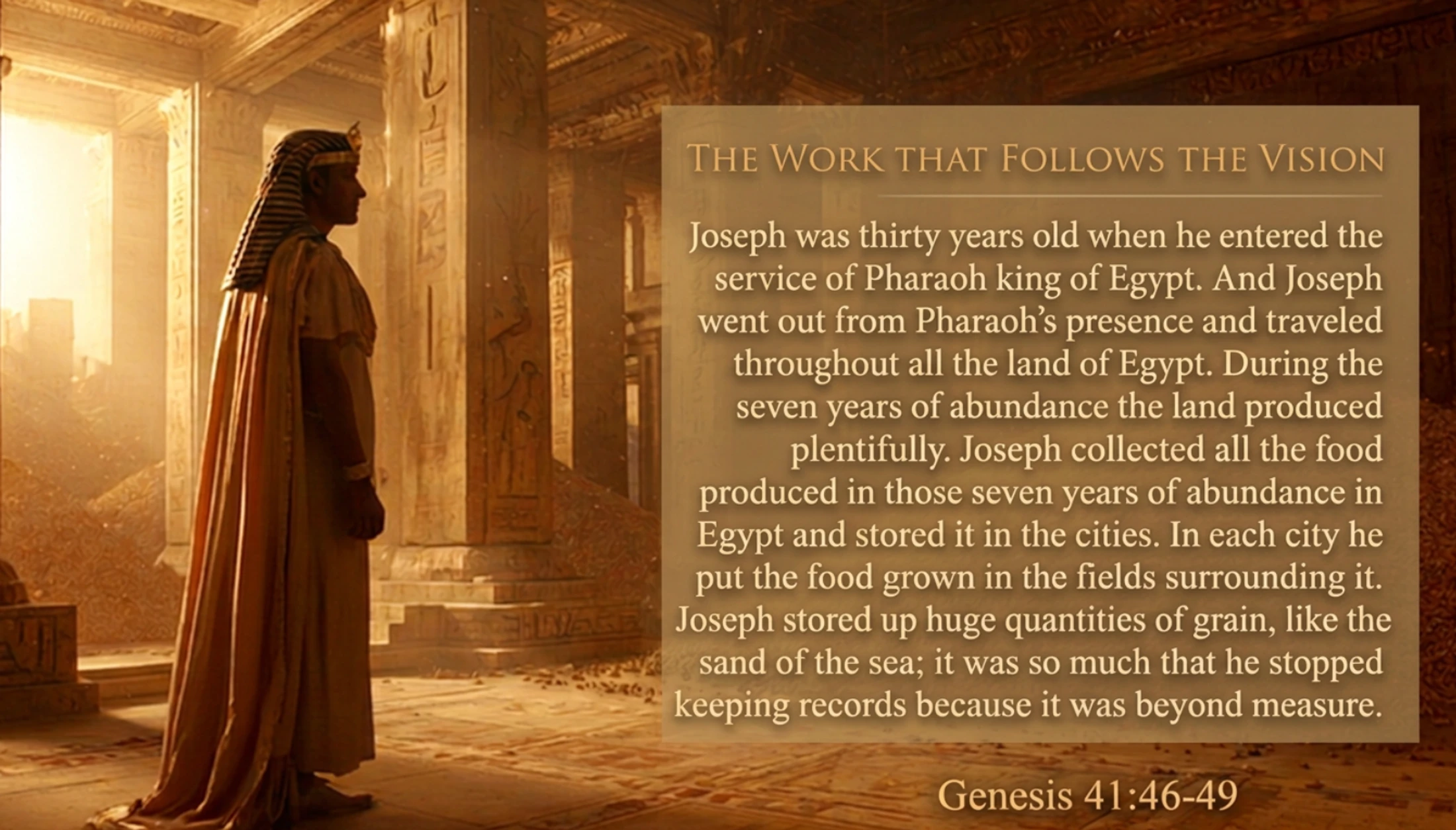 The Work That Follows The Vision