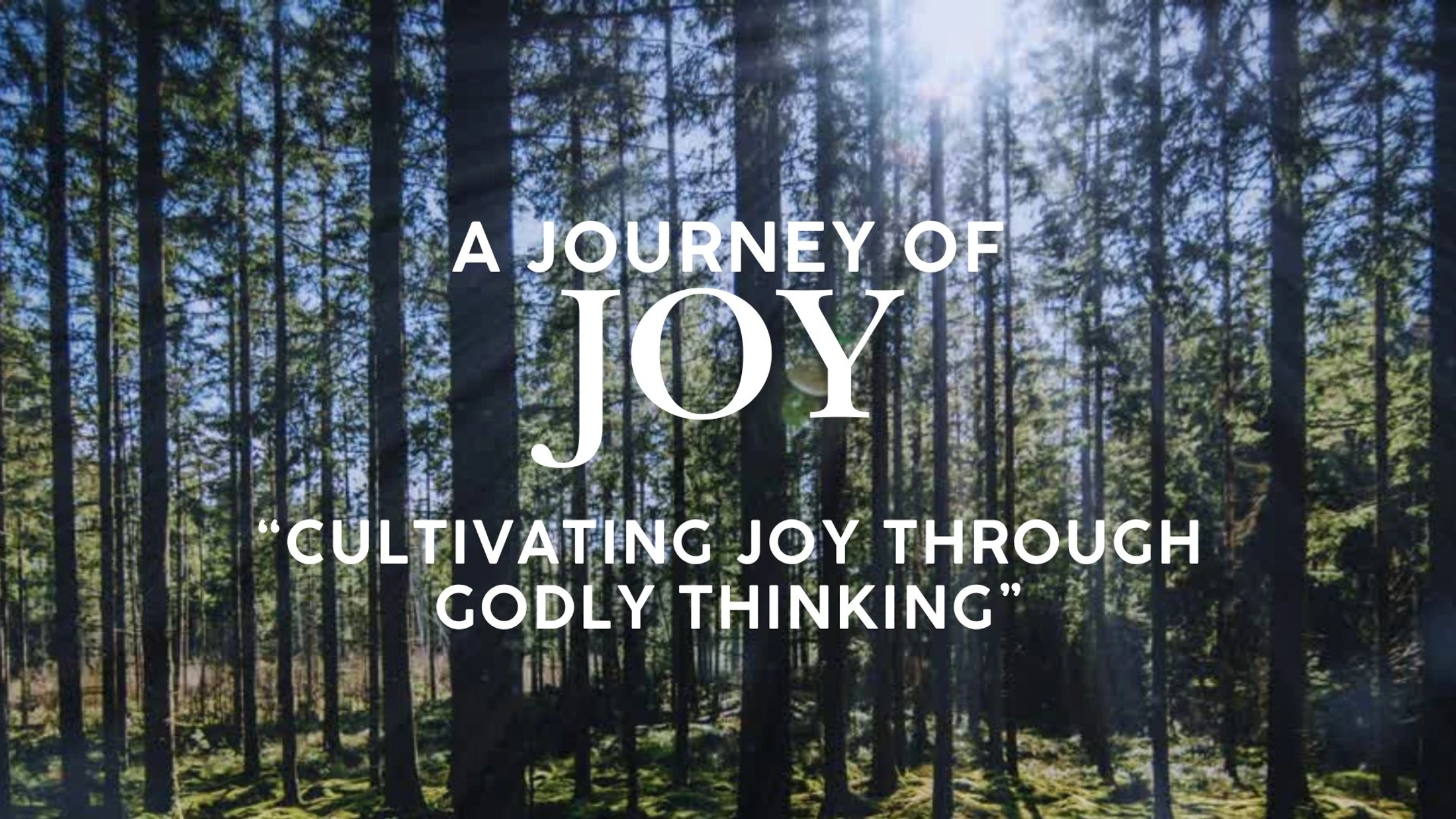 Cultivating Joy through Godly Thinking