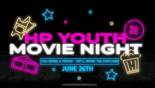Youth Movie Night<div>Friday, June 26</div>