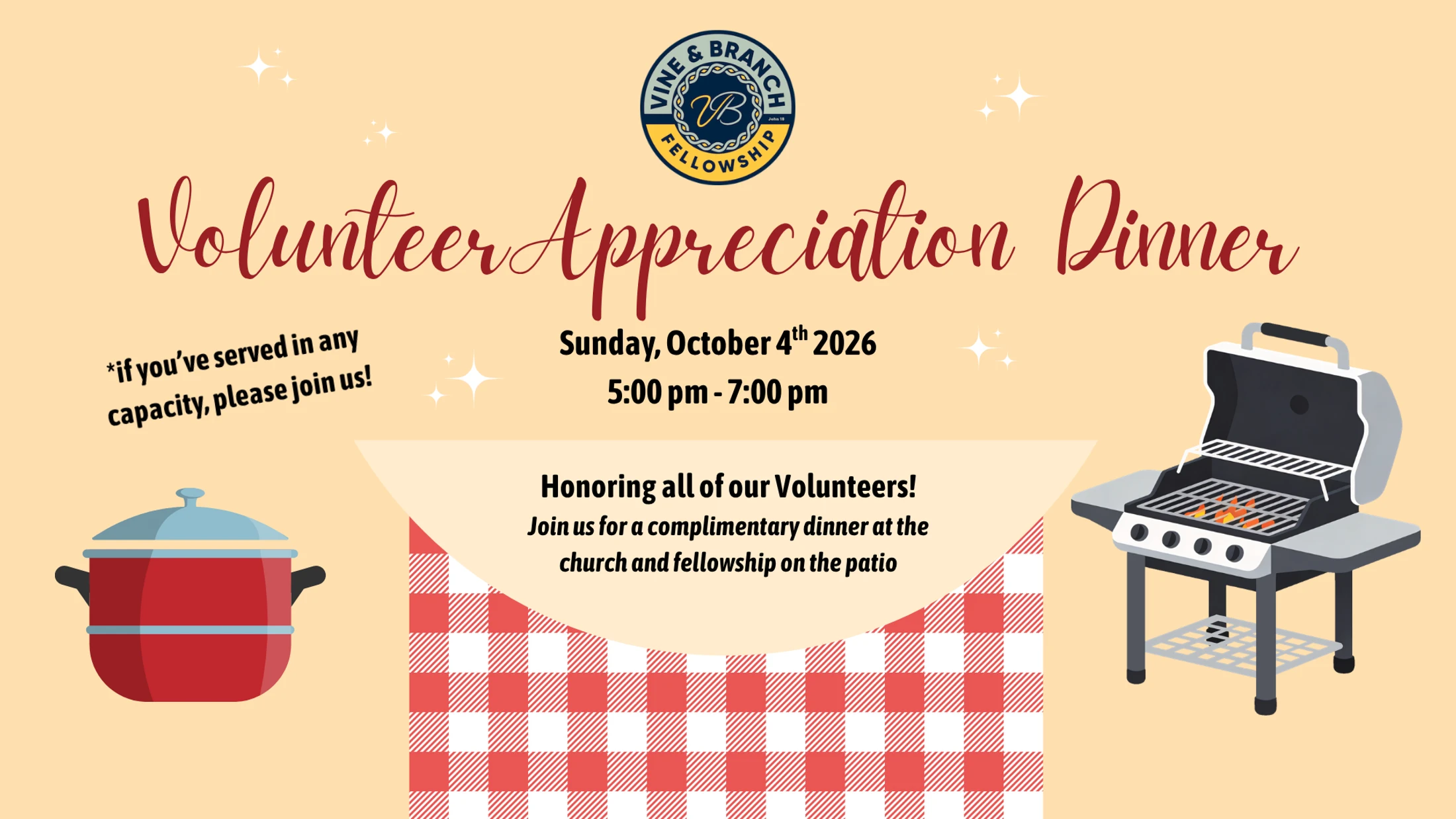 Volunteer Appreciation Dinner