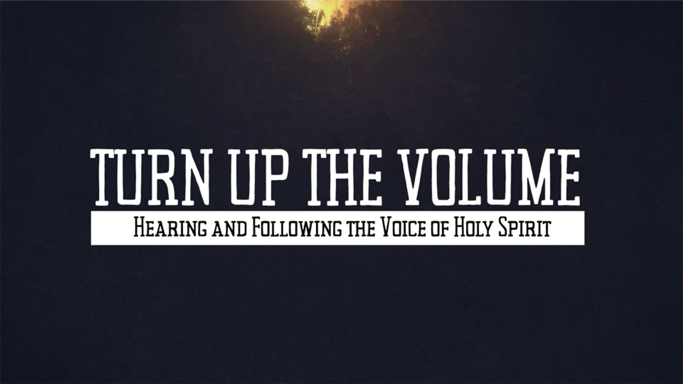 Turn Up the Volume