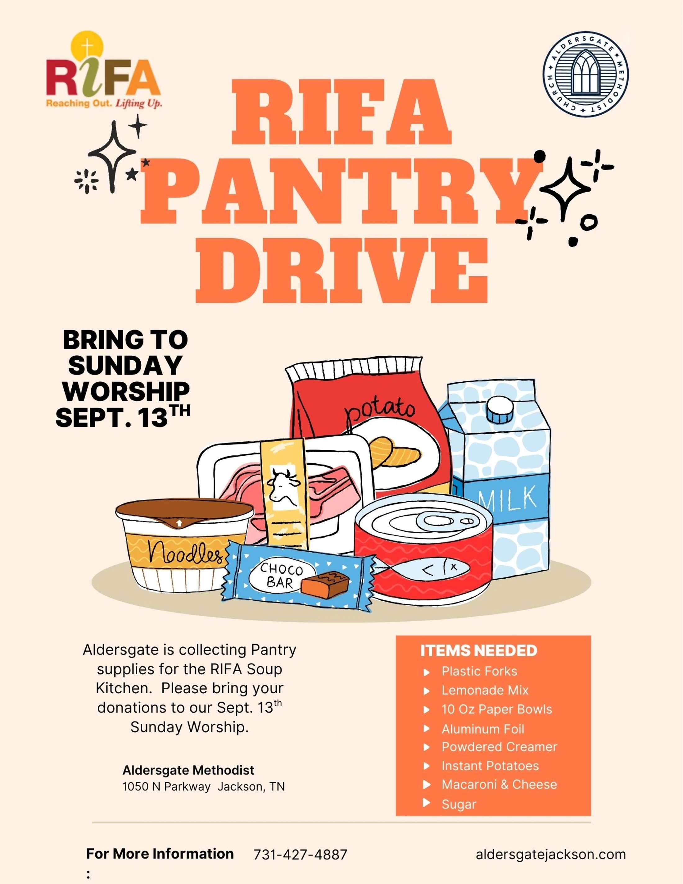 RIFA Celebration and Food Pantry Collection