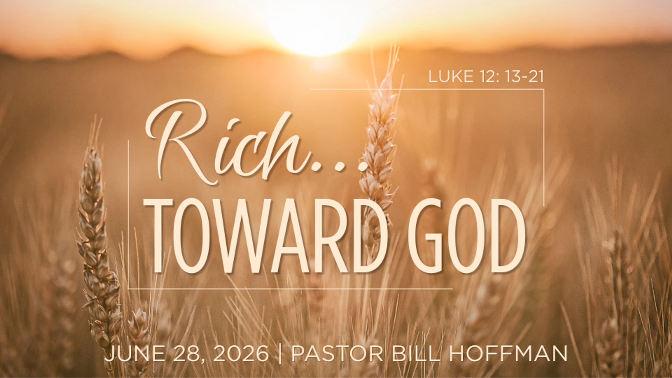 Rich...Toward God