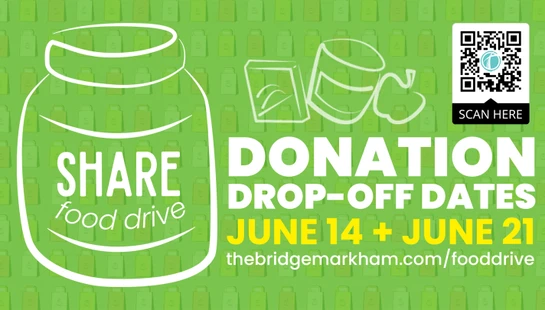 It’s that time of year! We are collecting donations of non-perishable food items for the Markham Food Bank. Click below to view a list of the most needed items.