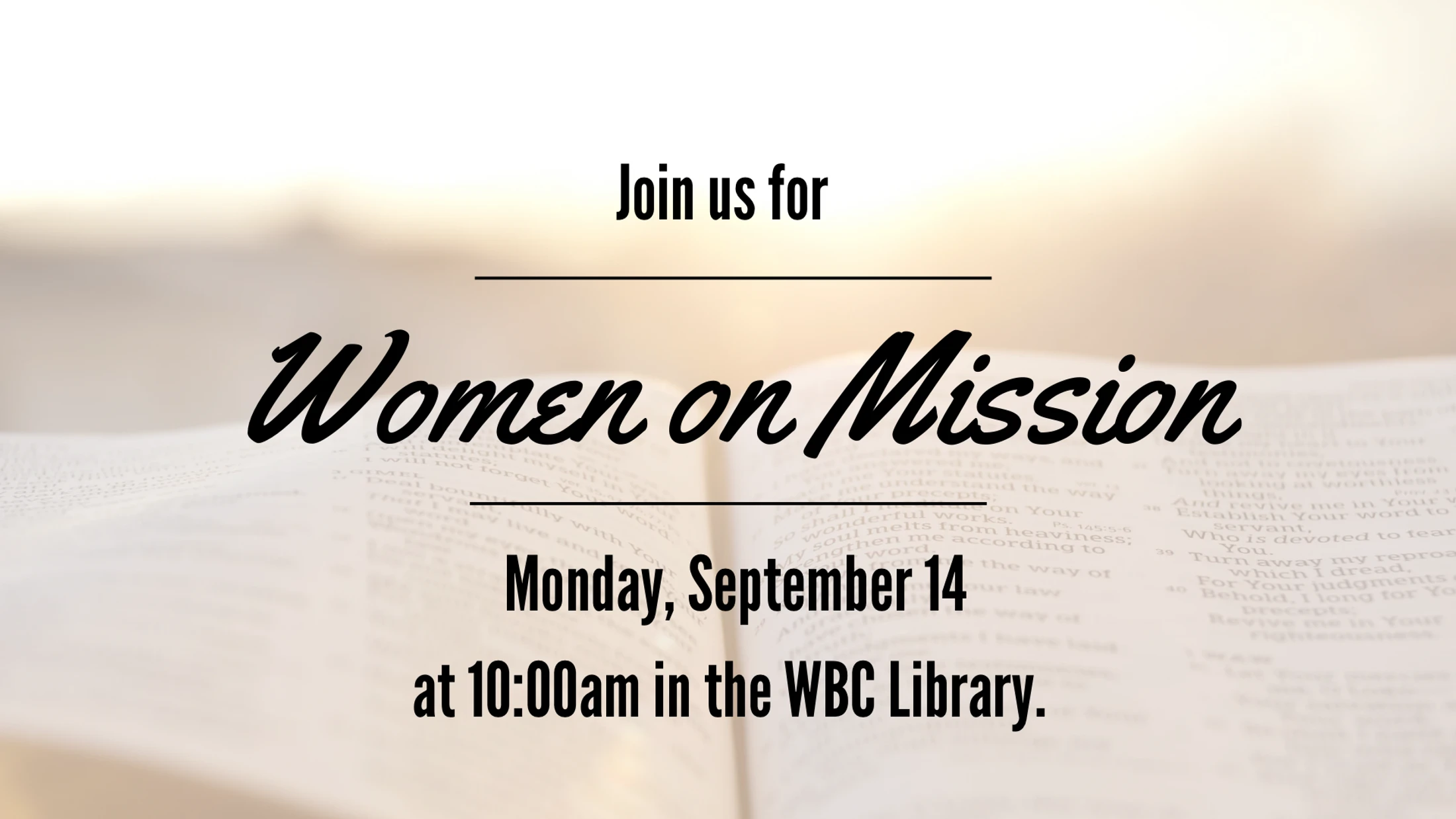 Women on Mission