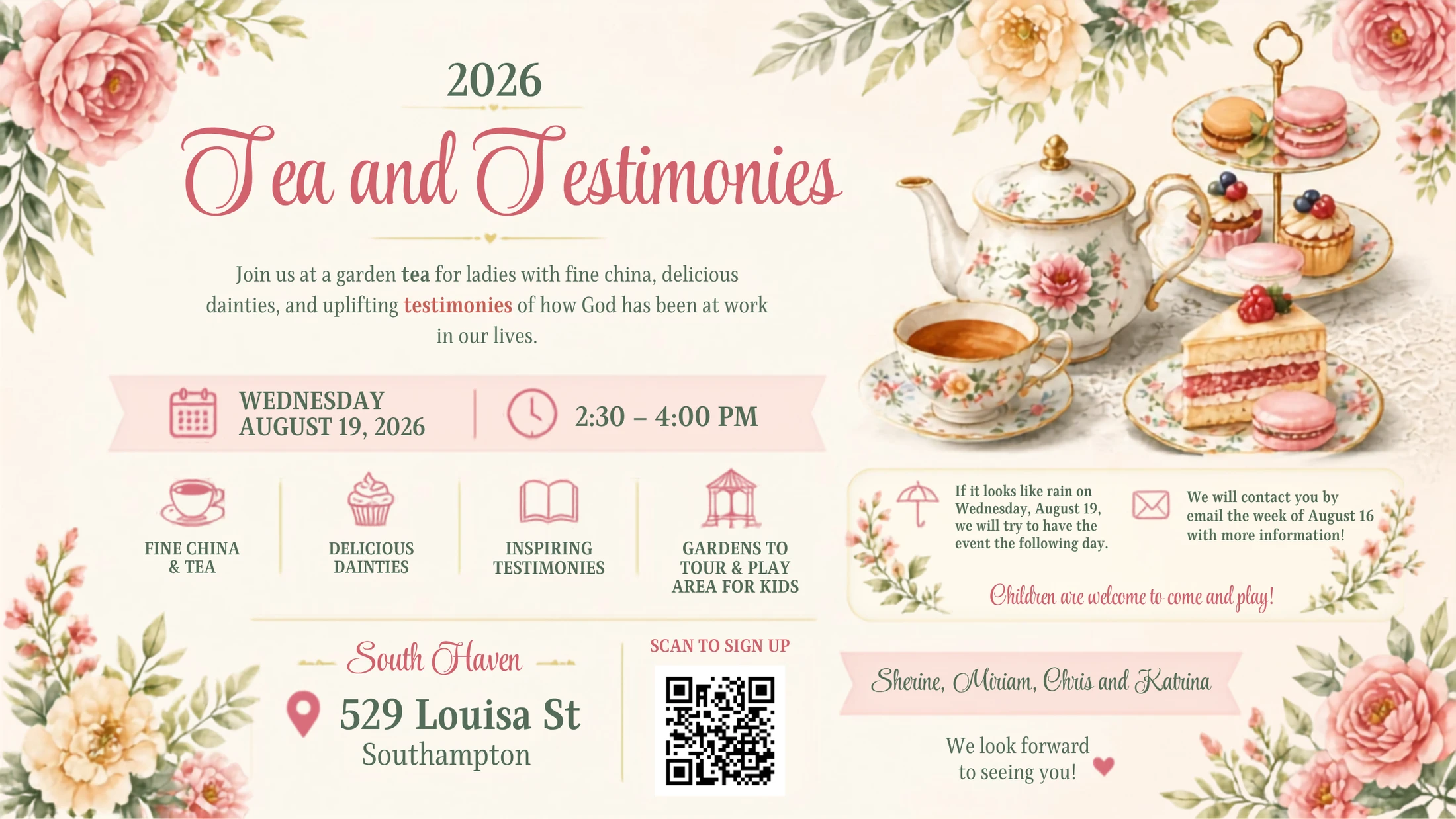 Tea & Testimonies