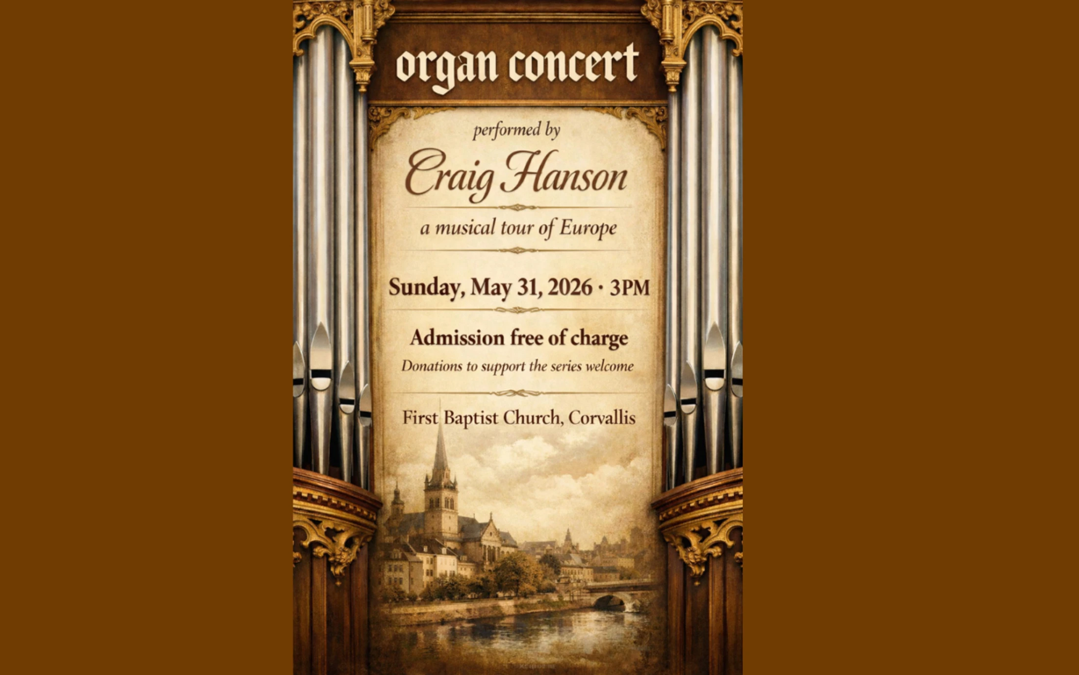Organ Concert with Craig Hanson