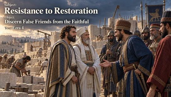 Ezra 4: Resistance to Restoration
