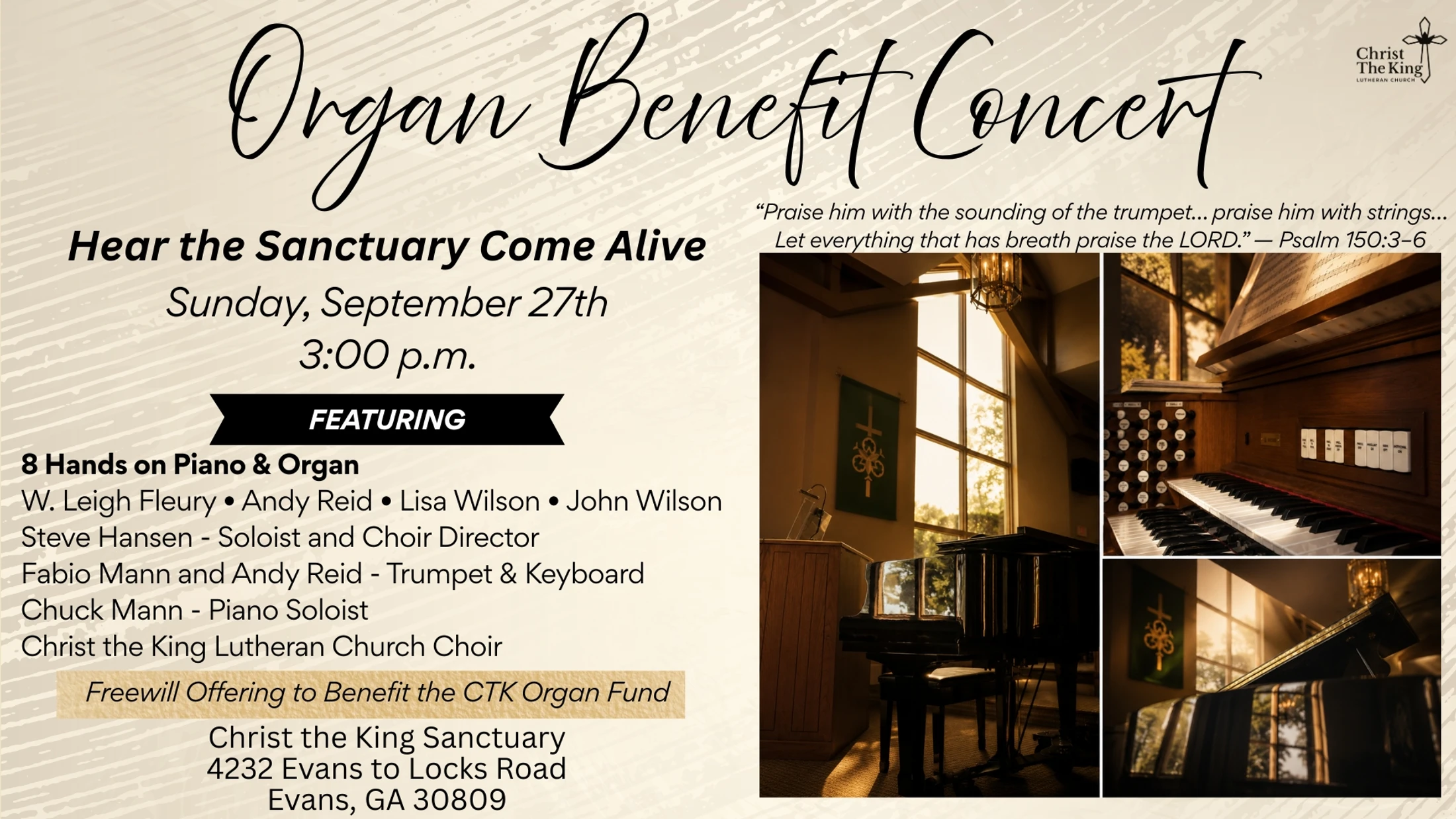 Organ Benefit Concert