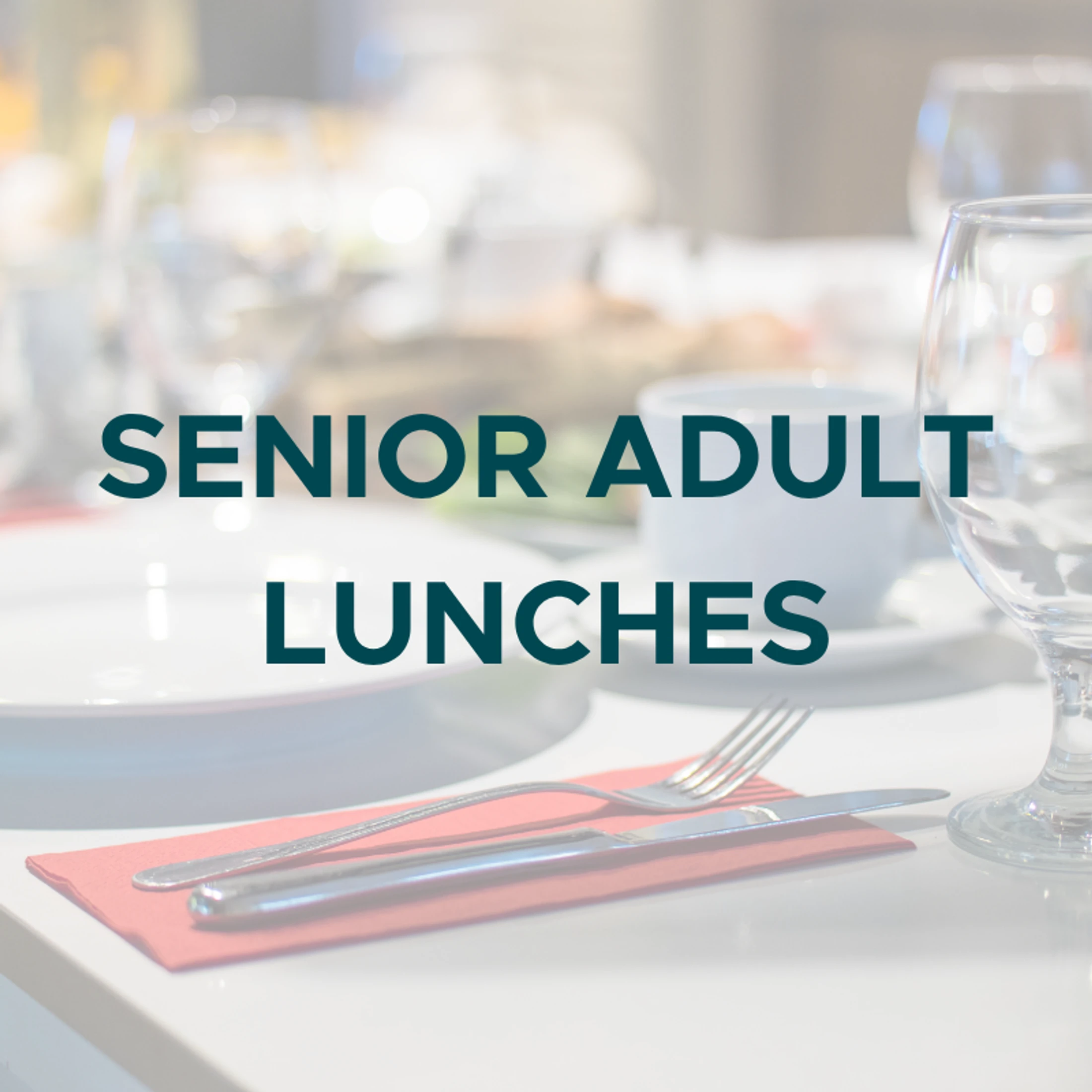 Senior Adult Lunches