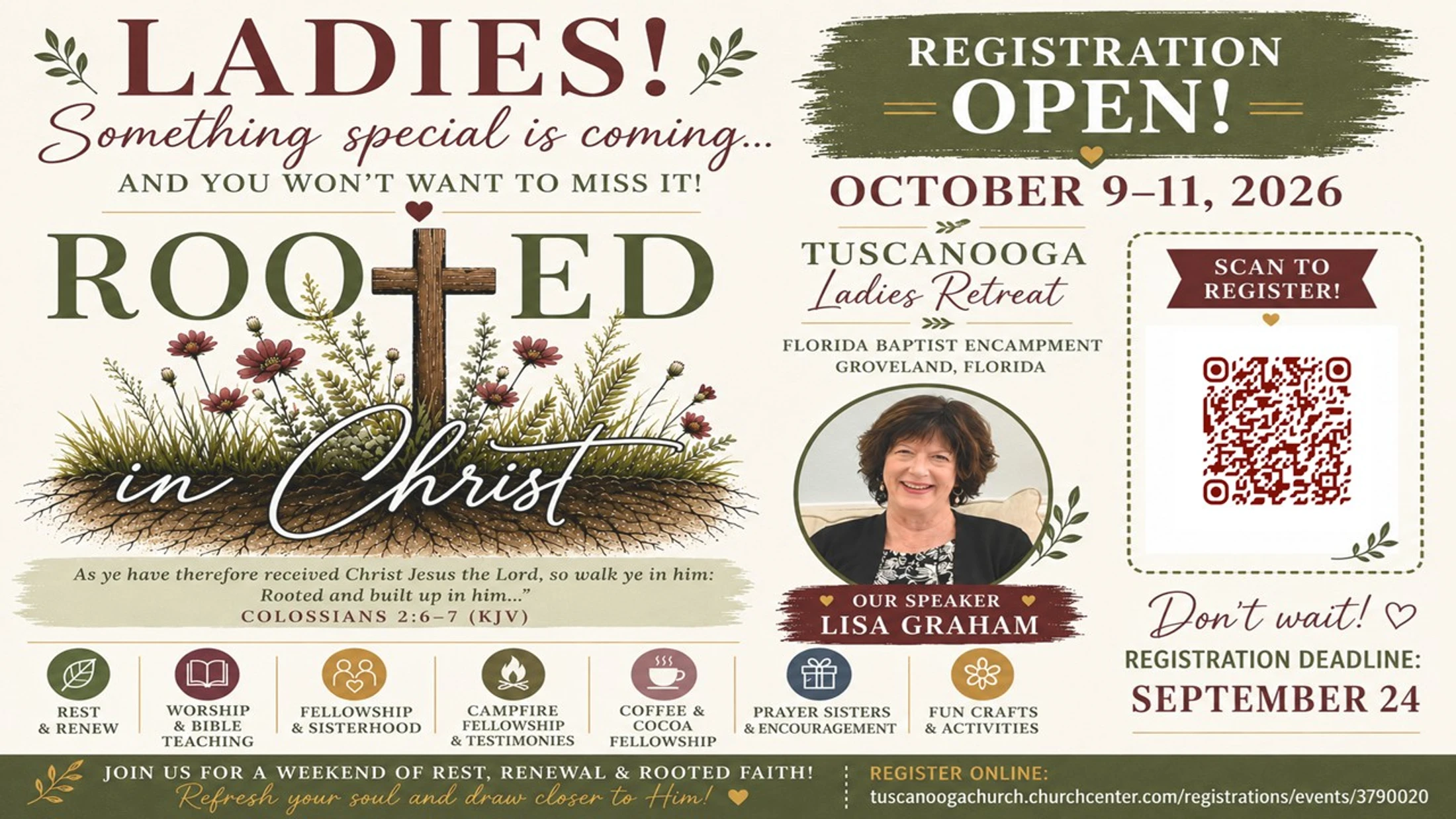 Rooted in Christ Ladies Retreat