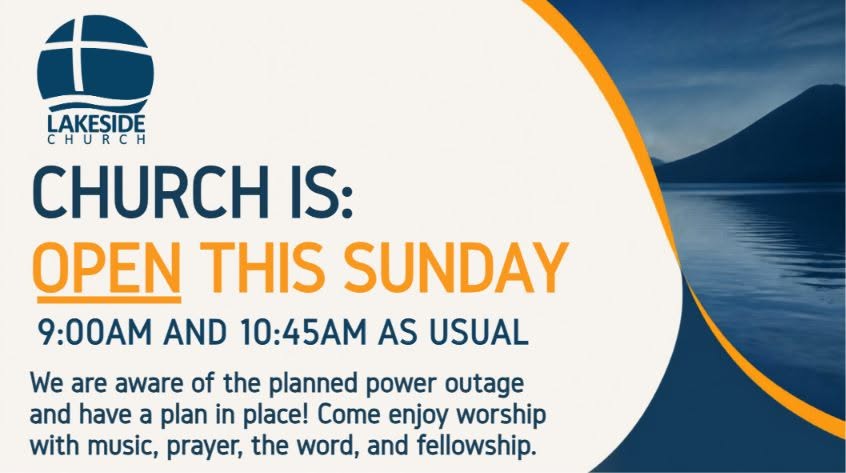 Church is open slide