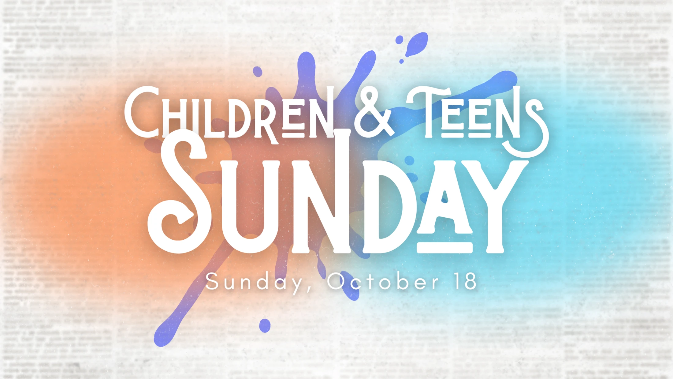 Children & Teens Sunday