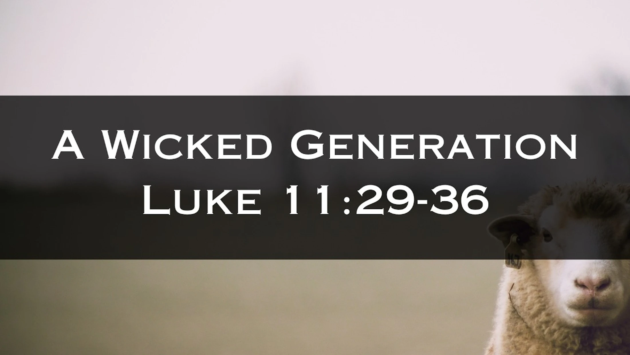 Luke 11:29-36