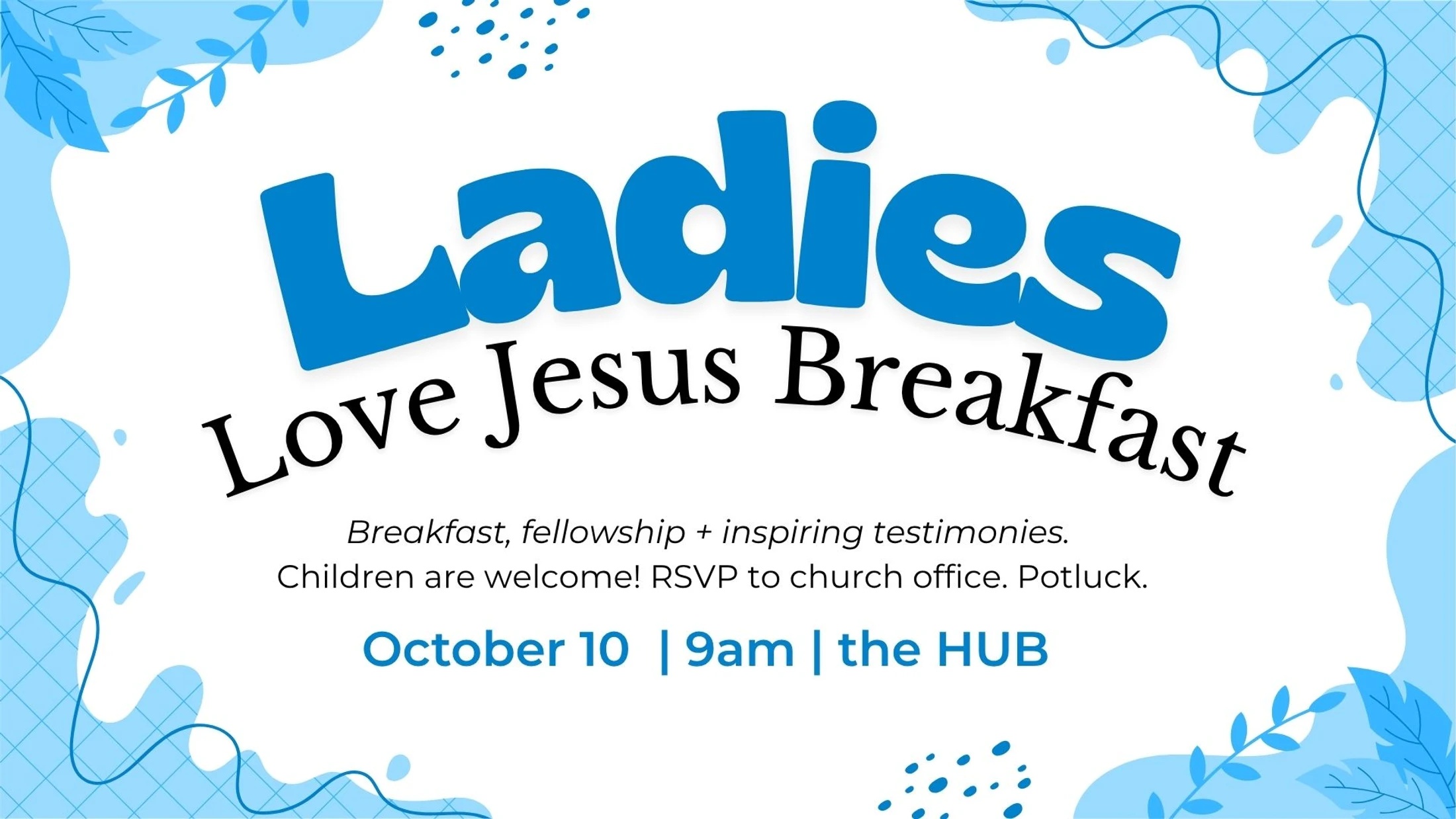 Ladies Love Jesus Breakfast