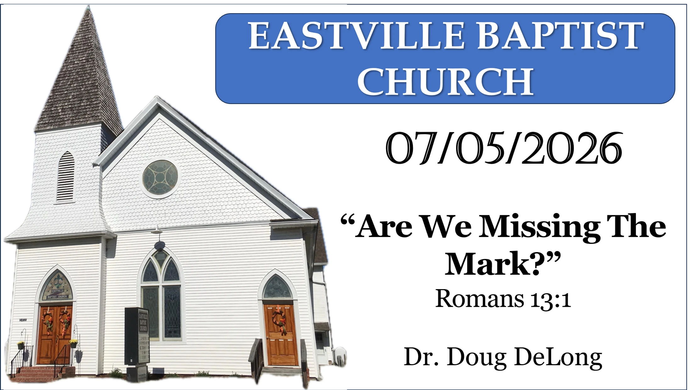 Are We Missing the Mark? - Romans 13:1