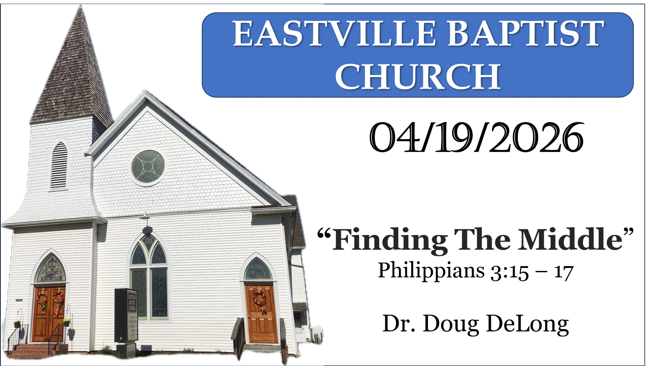 "Finding The Middle" - Philippians 3:15 - 17
