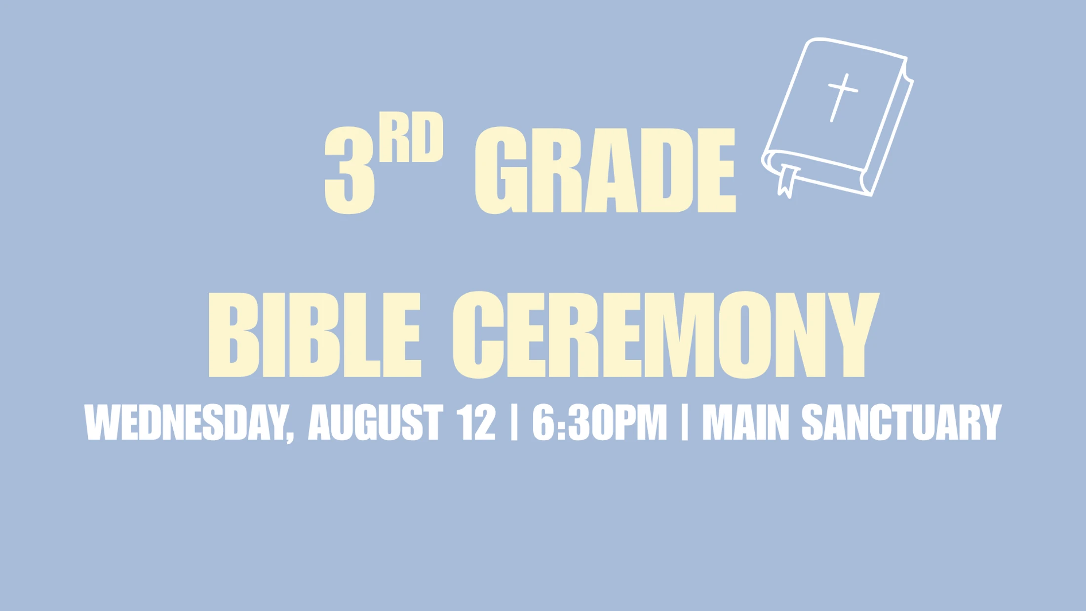 3rd Grade Bible Ceremony | St. Timothy Kids