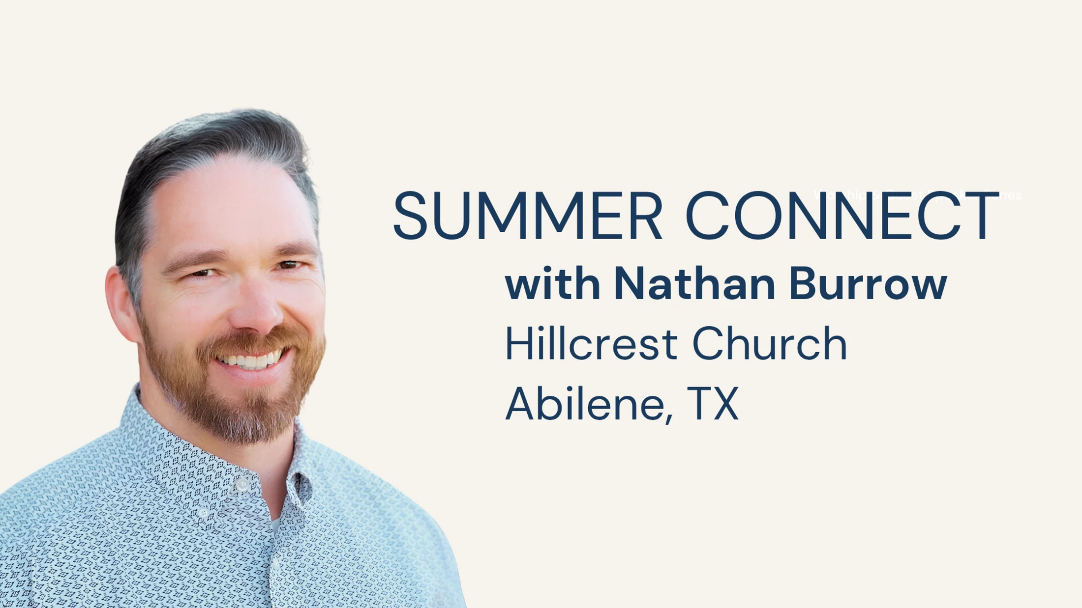 CONNECT Wednesday with Nathan Burrow