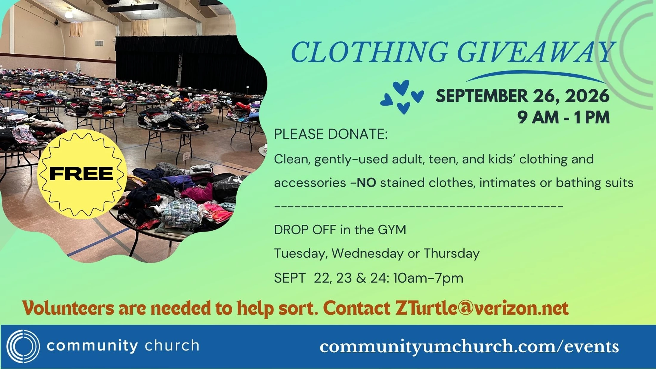 Clothing Giveaway 2026