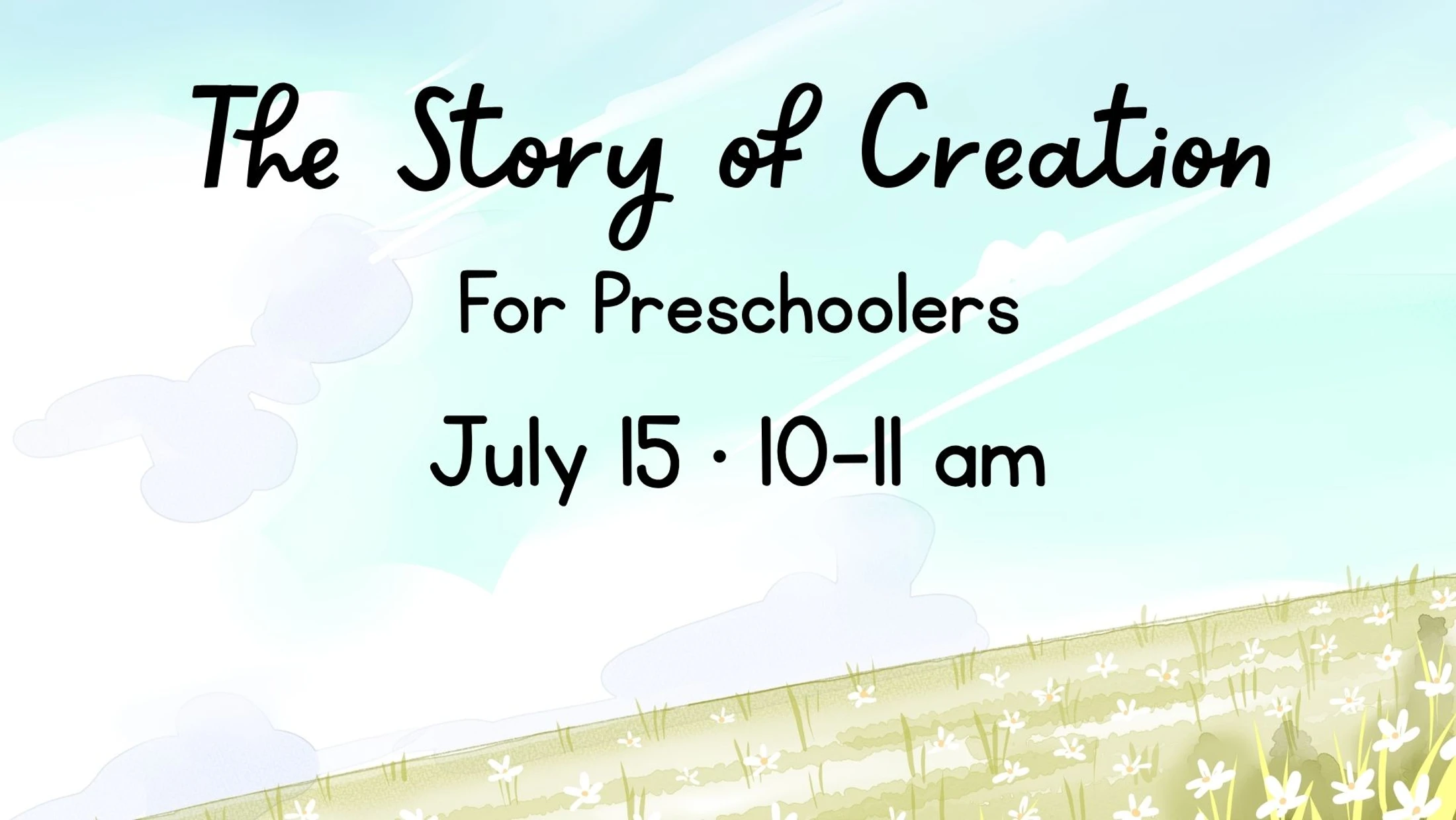The Story of Creation for Preschoolers