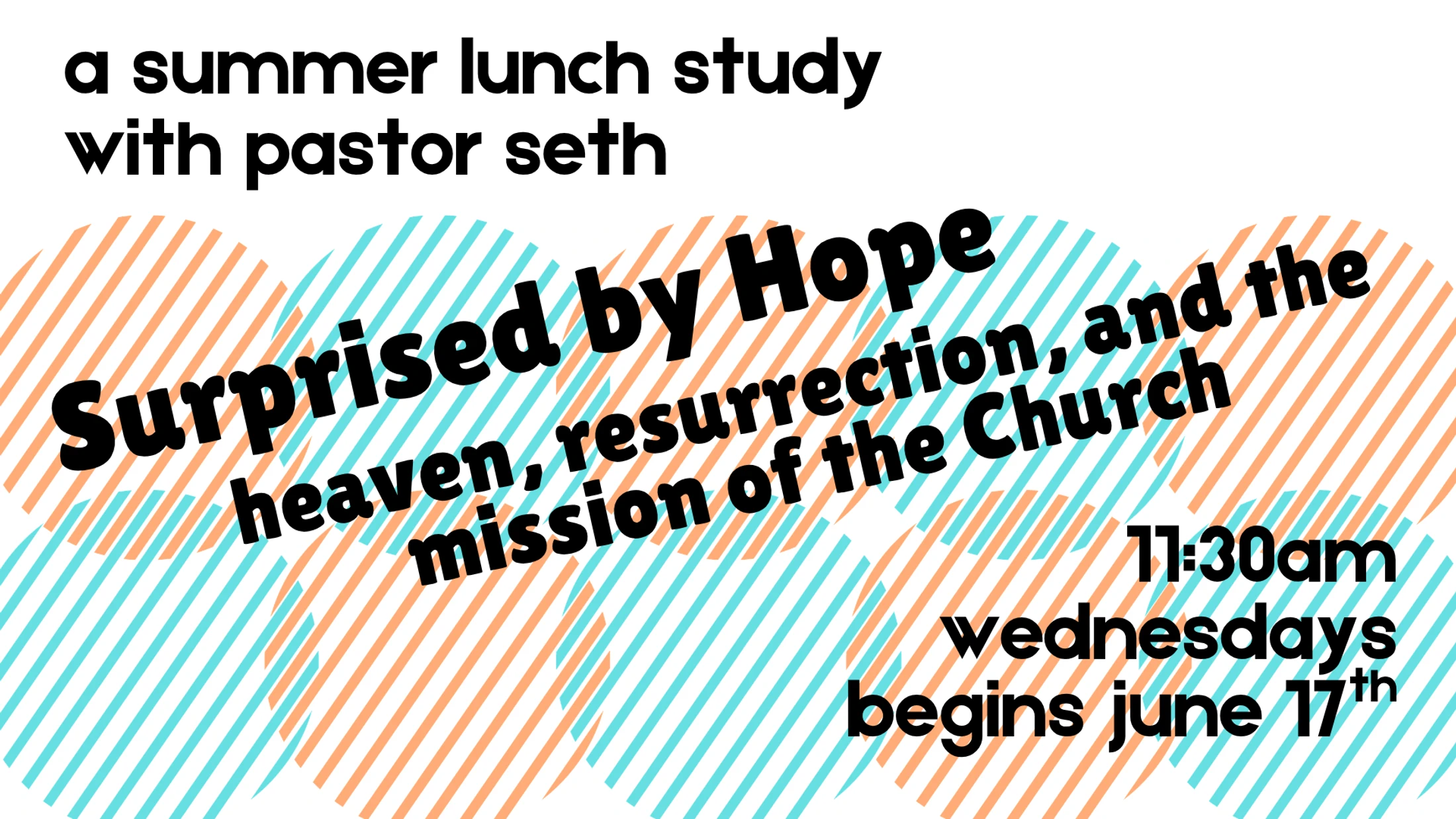 Surprised by Hope - a summer lunch study