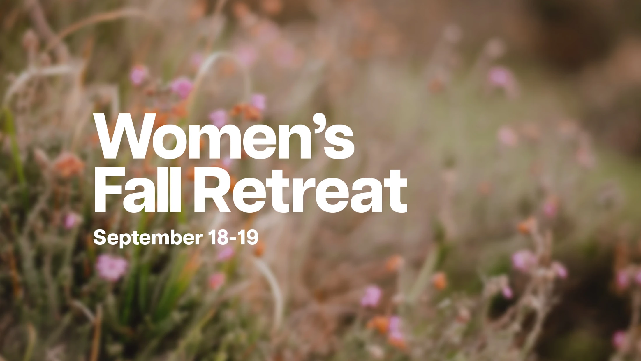 Women's Fall Retreat Event Image