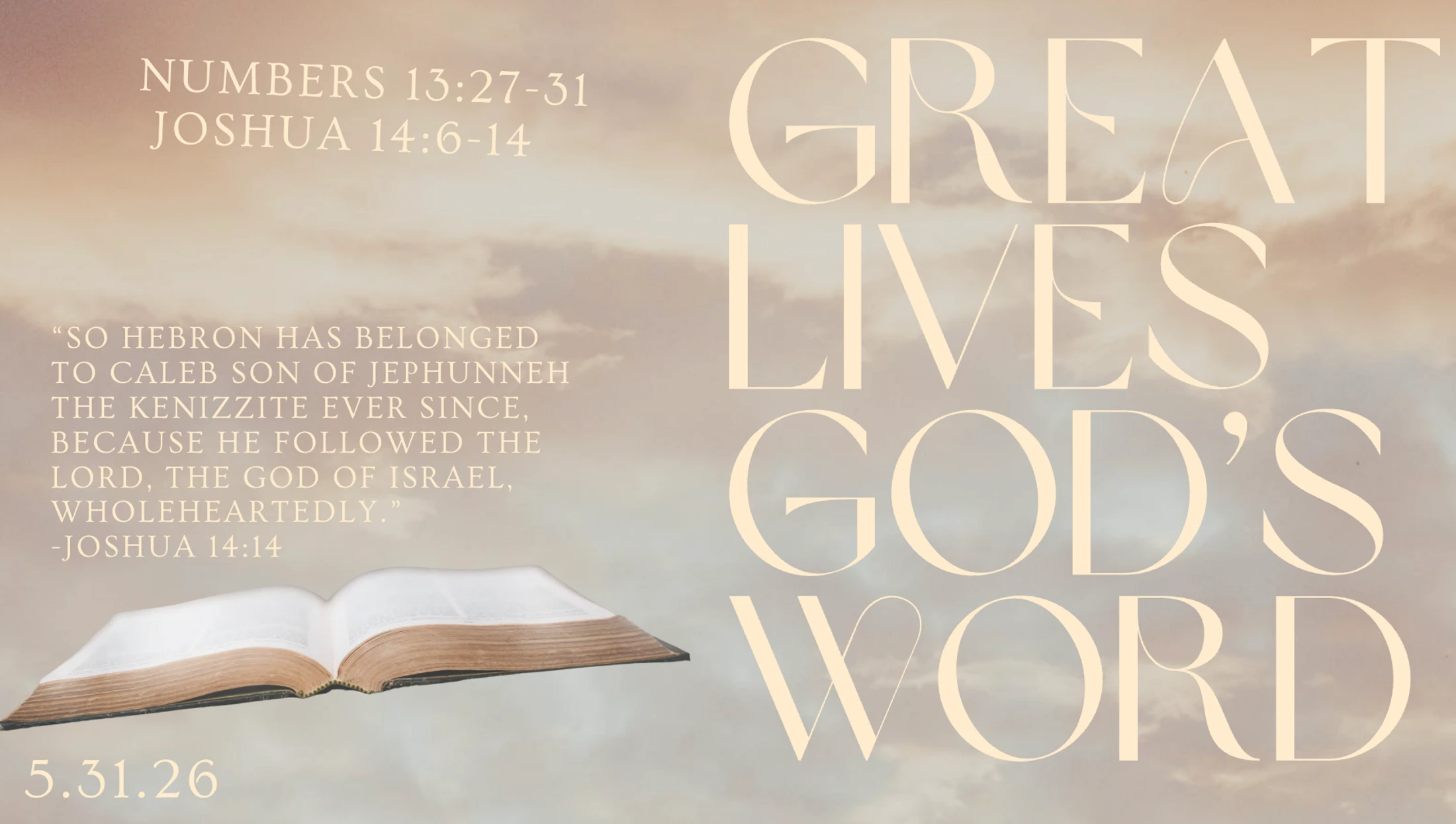 Great Lives from God's Word