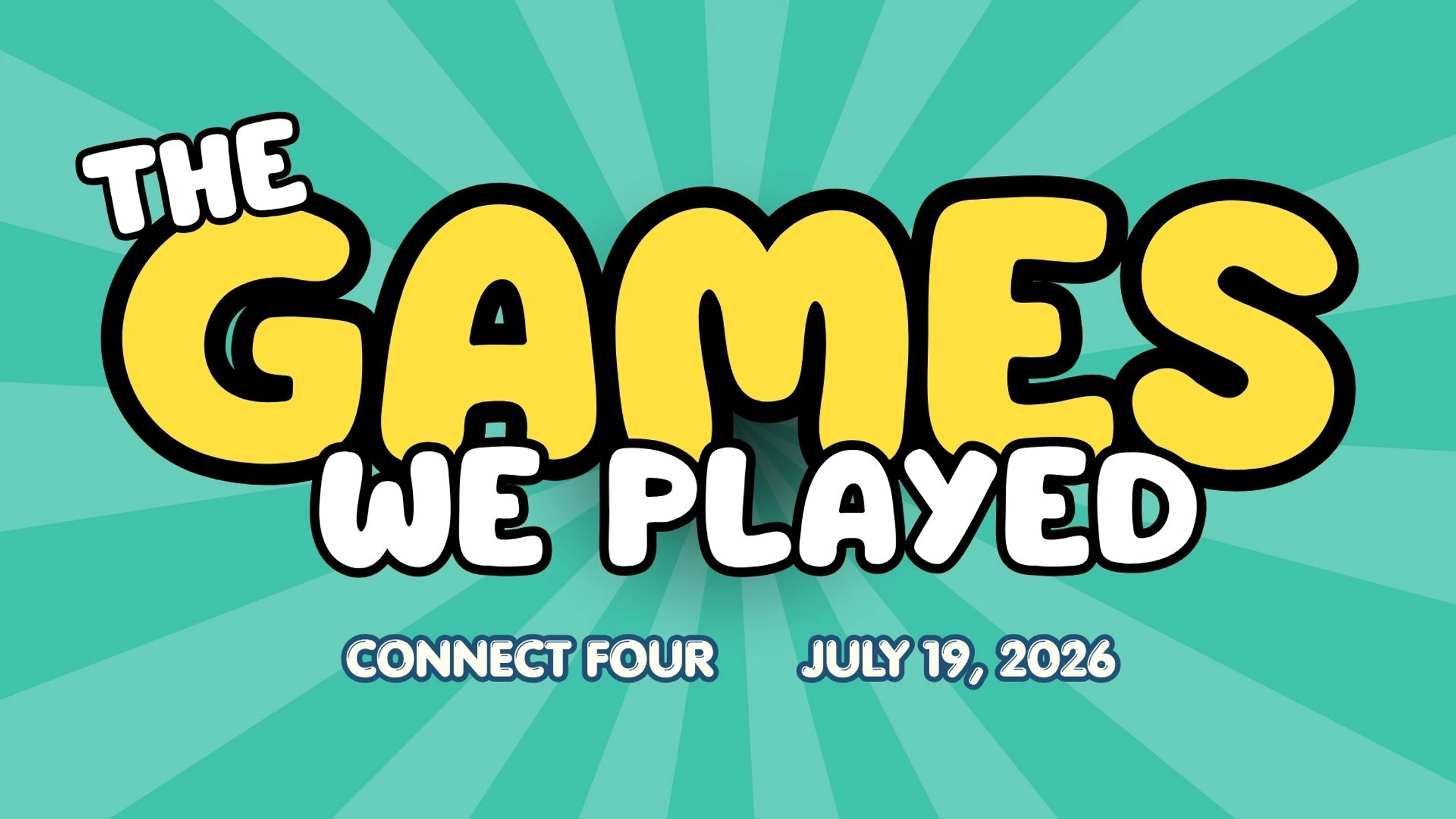 The Games We Played: Connect Four and Why We're All Designed for Connection