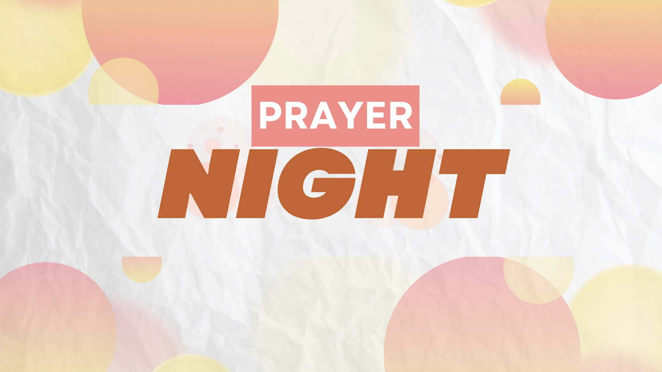 Prayer Night for National Day of Prayer