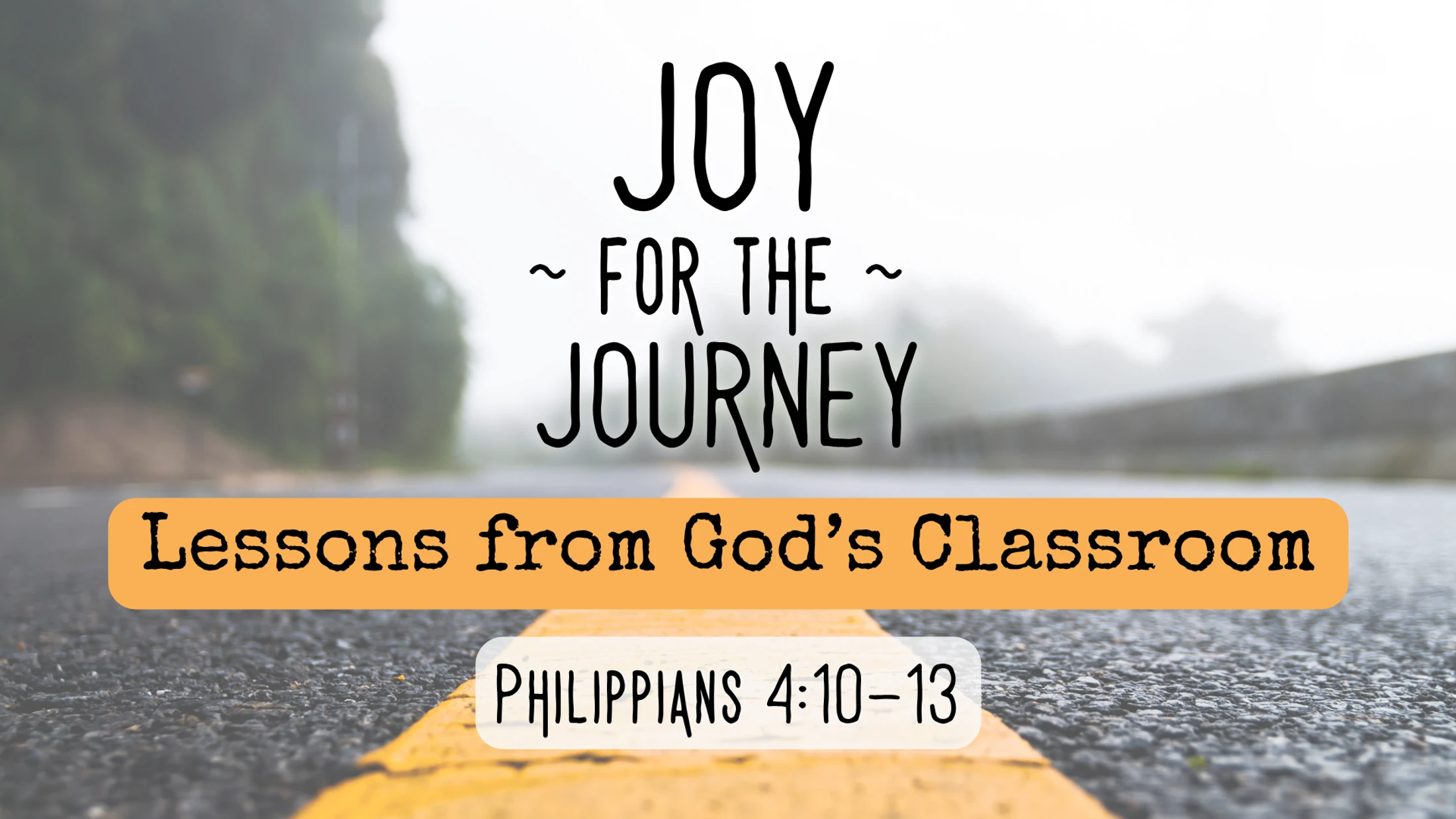 Lessons from God's Classroom