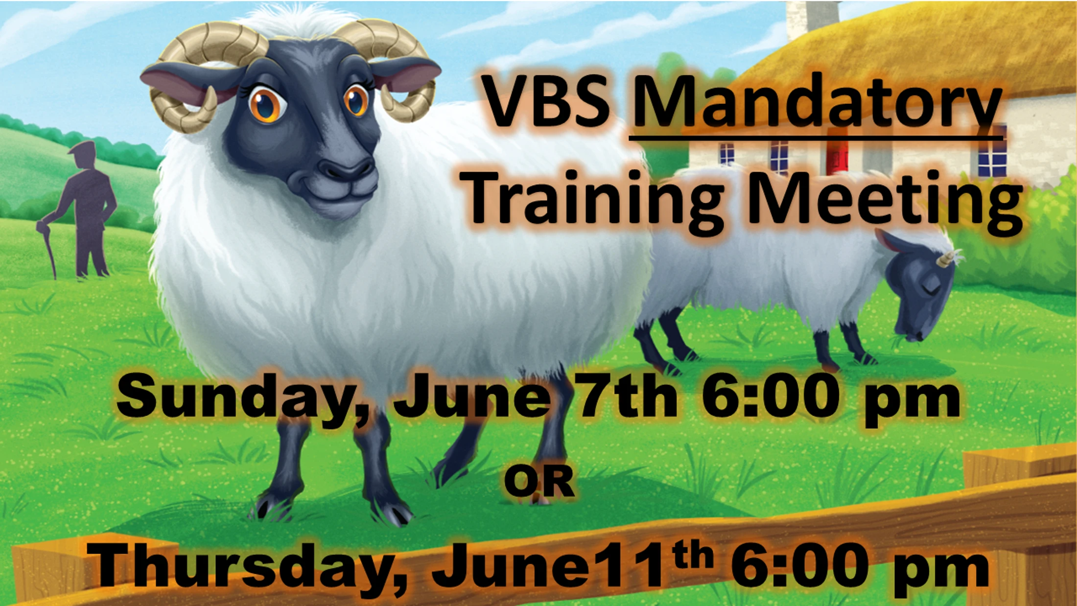 VBS 2026 - Mandatory Volunteer Training Meeting