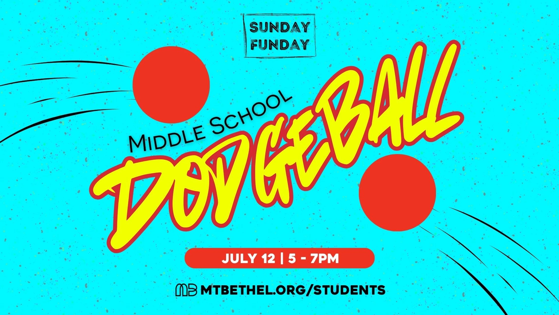 Middle School Sunday Funday - Dodgeball