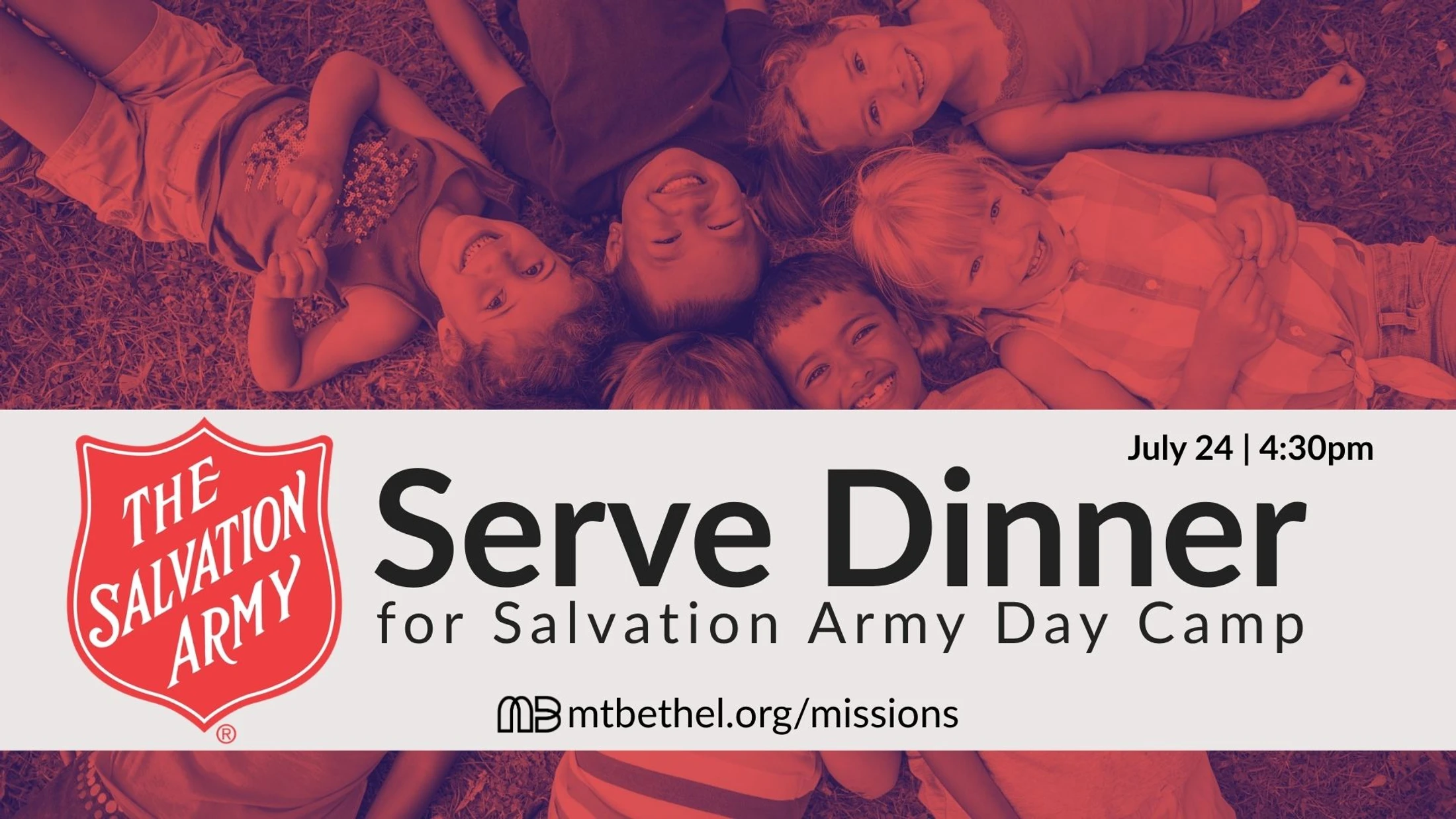 Salvation Army Day Camp - Serve Dinner