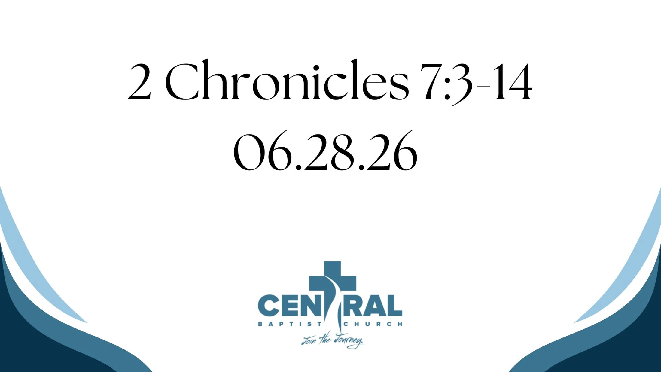 Sunday Sermon 06.28.26