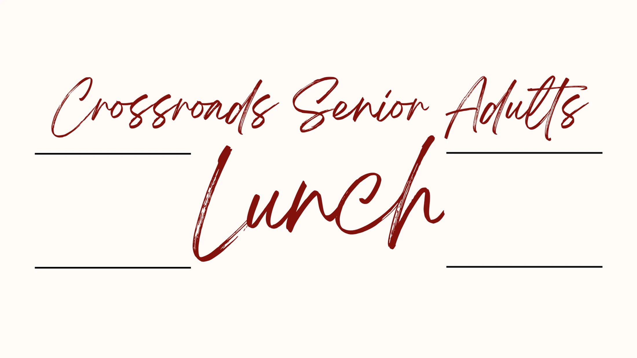 Senior Adults Lunch at Epicure