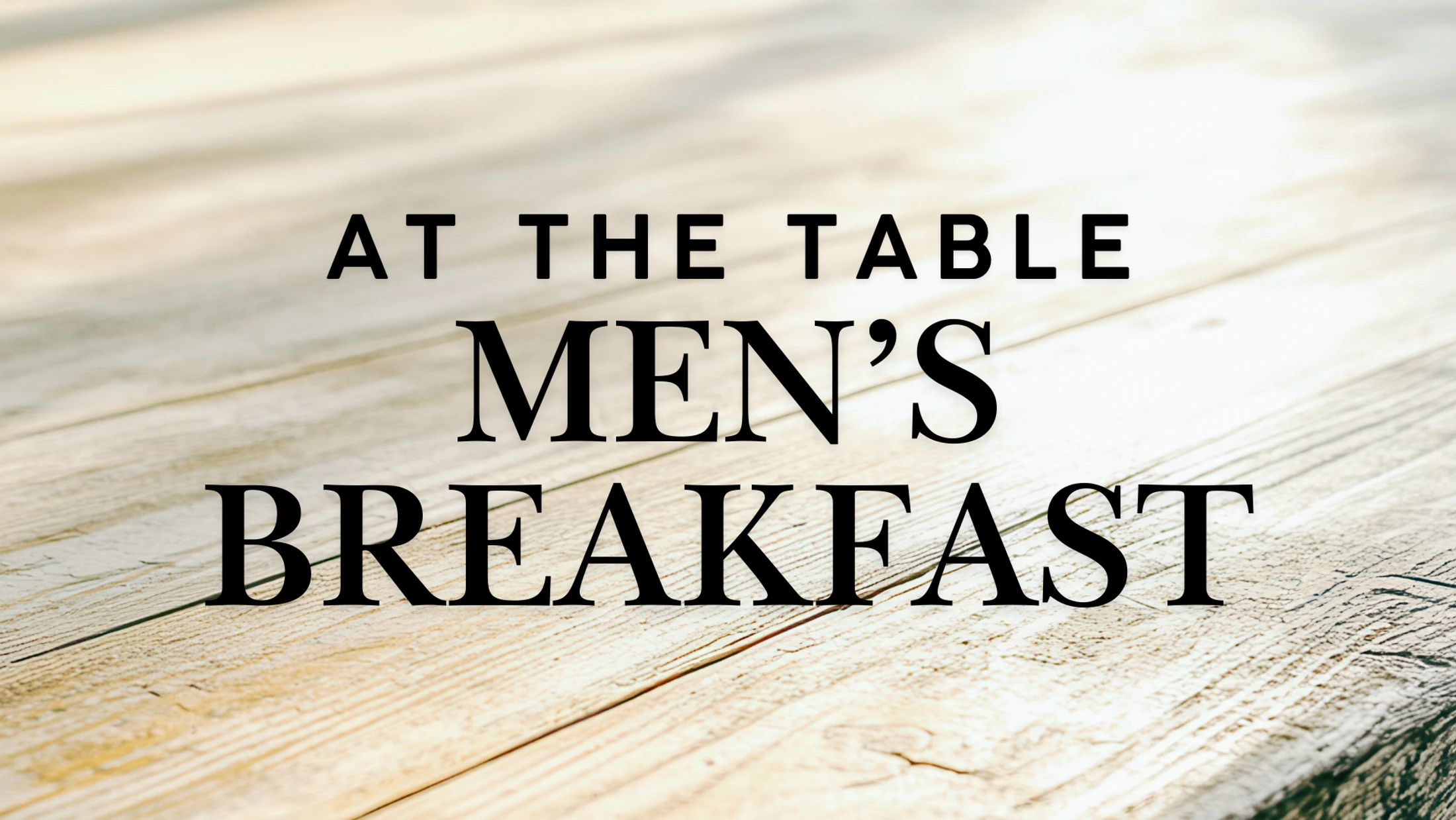 At the Table Men's Breakfast