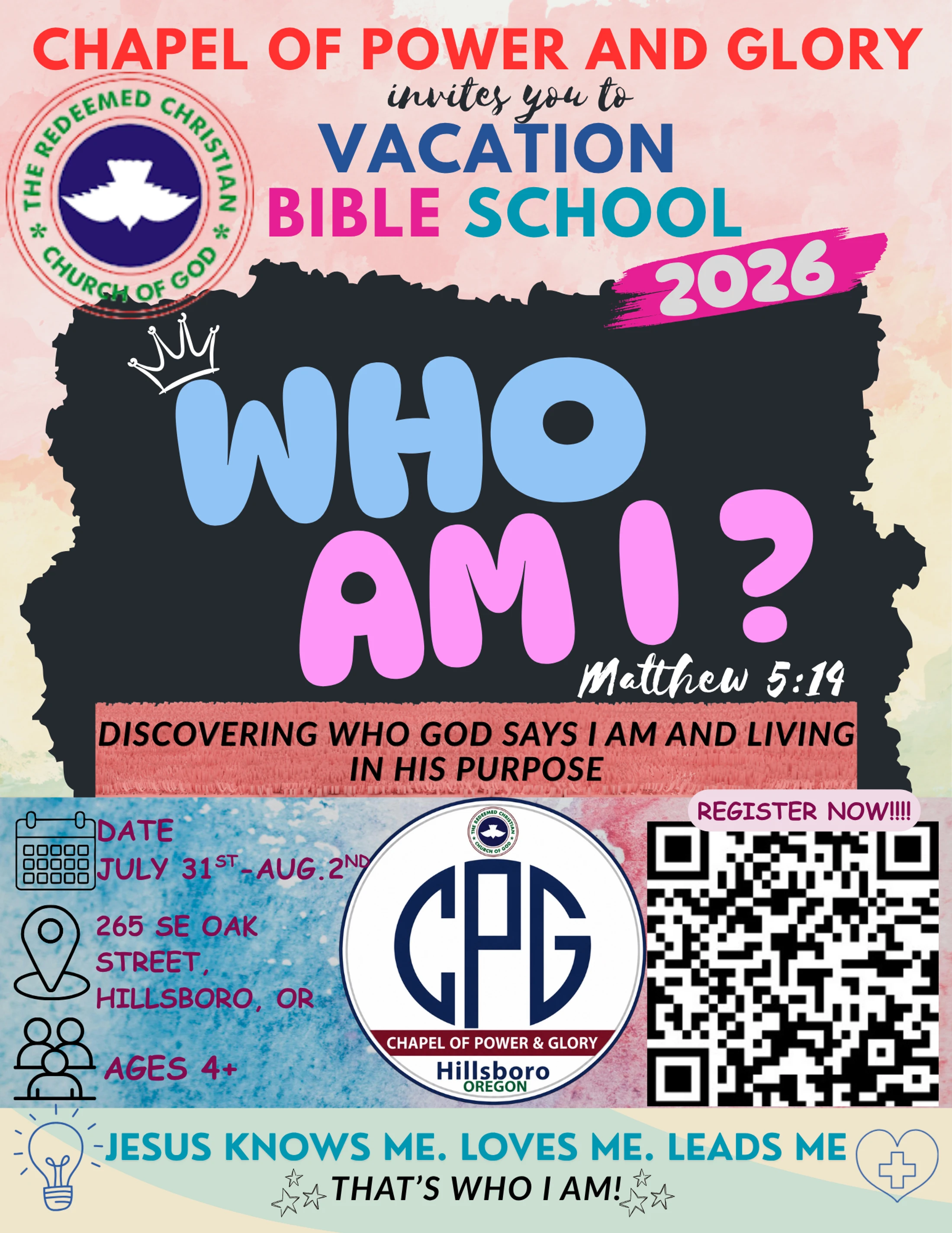 Vacation Bible School 2026 - Day 1