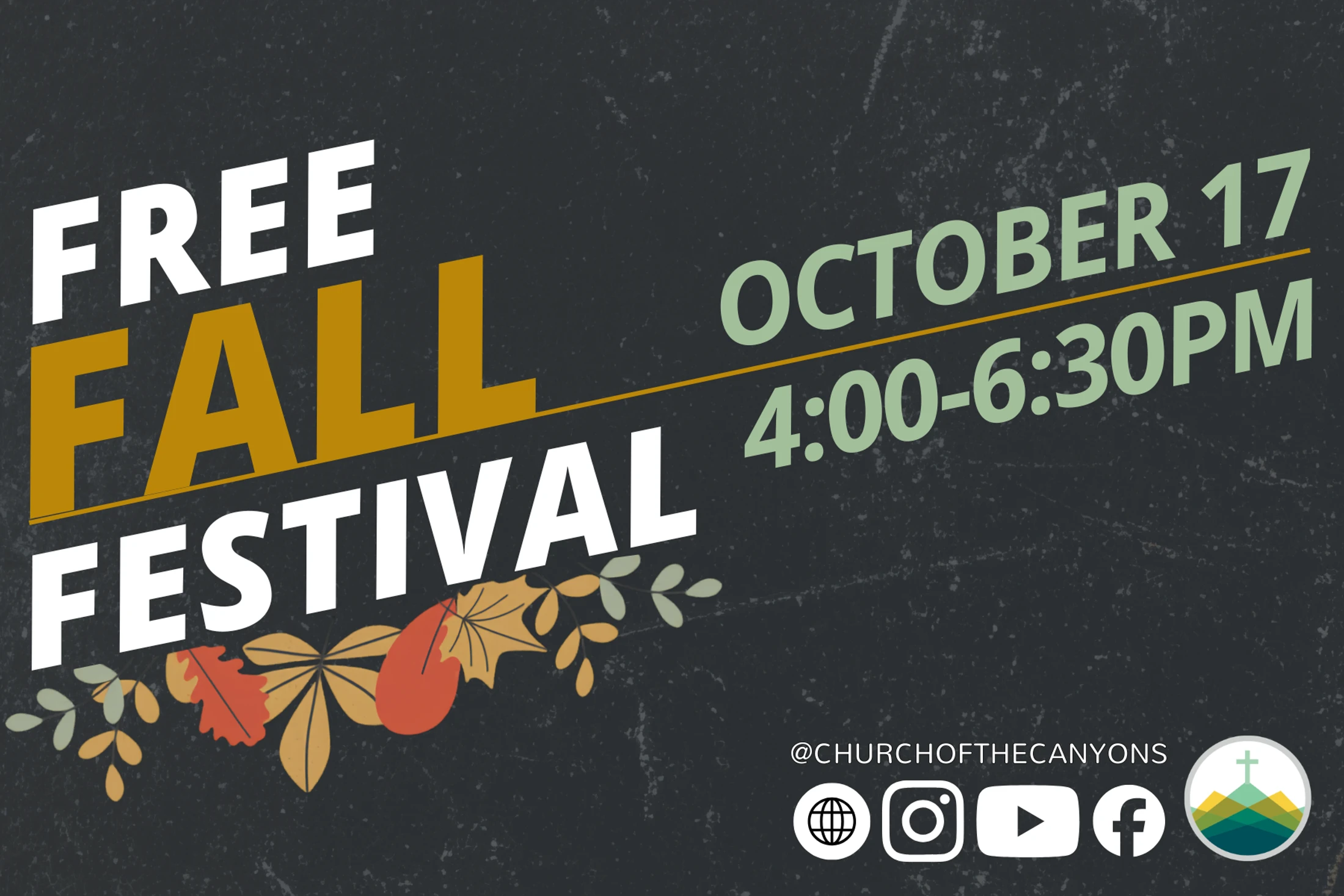 Free Fall Festival 2026 at Church of the Canyons
