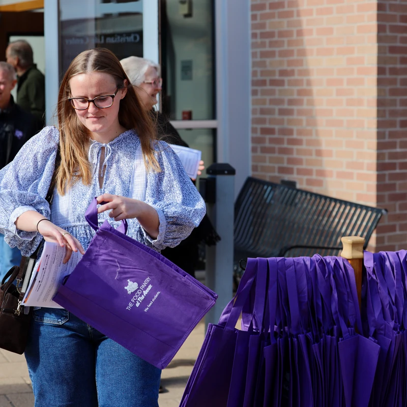 Want to donate? Grab a Purple Bag.