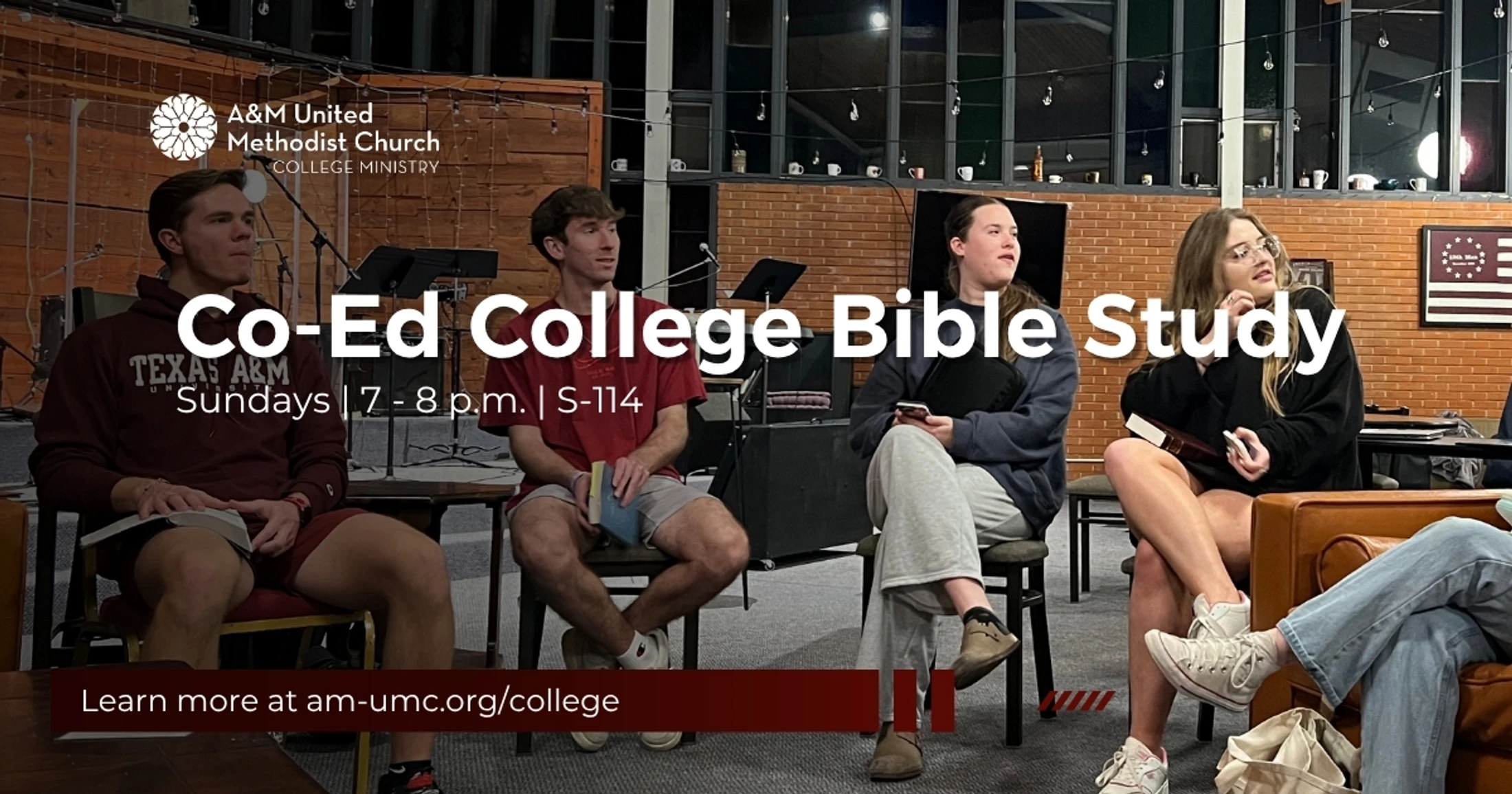 College Co-Ed Bible Study on Sundays
